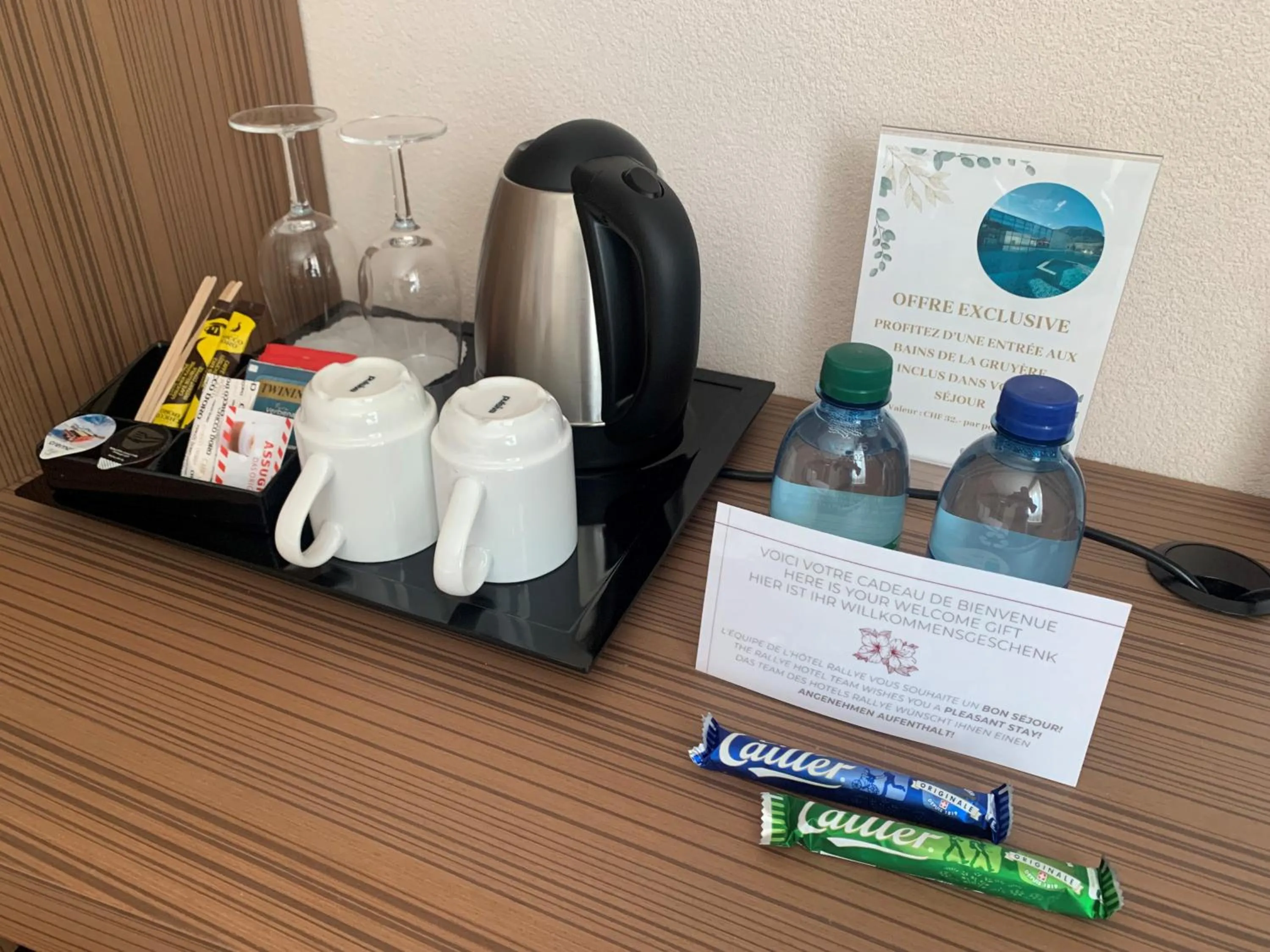 Coffee/tea facilities in Hôtel Rallye & Entrées aux Bains de la Gruyère