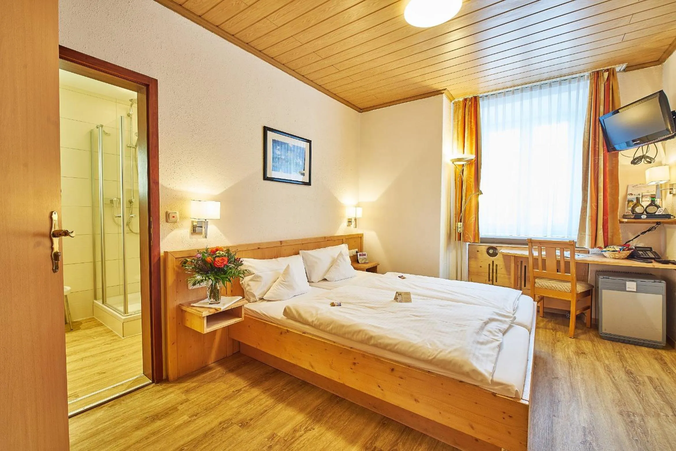 Bed in Akzent Hotel Goldner Stern