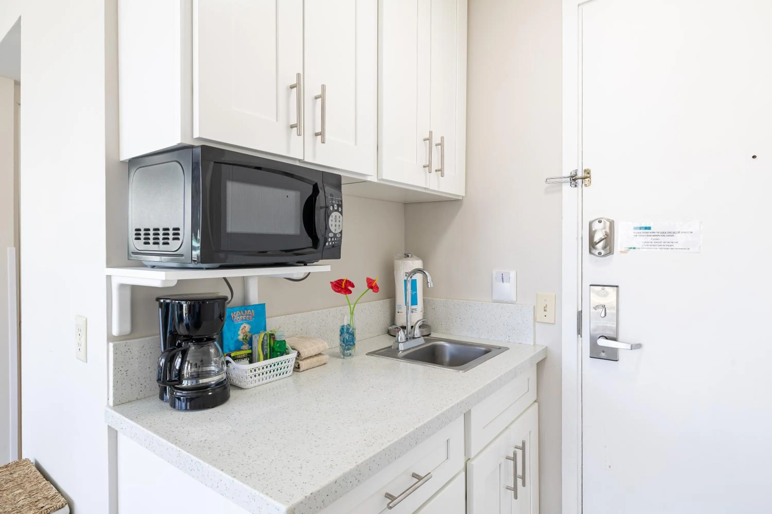 Kitchen or kitchenette in Cozy Waikiki Studio at Aqua Aloha Surf