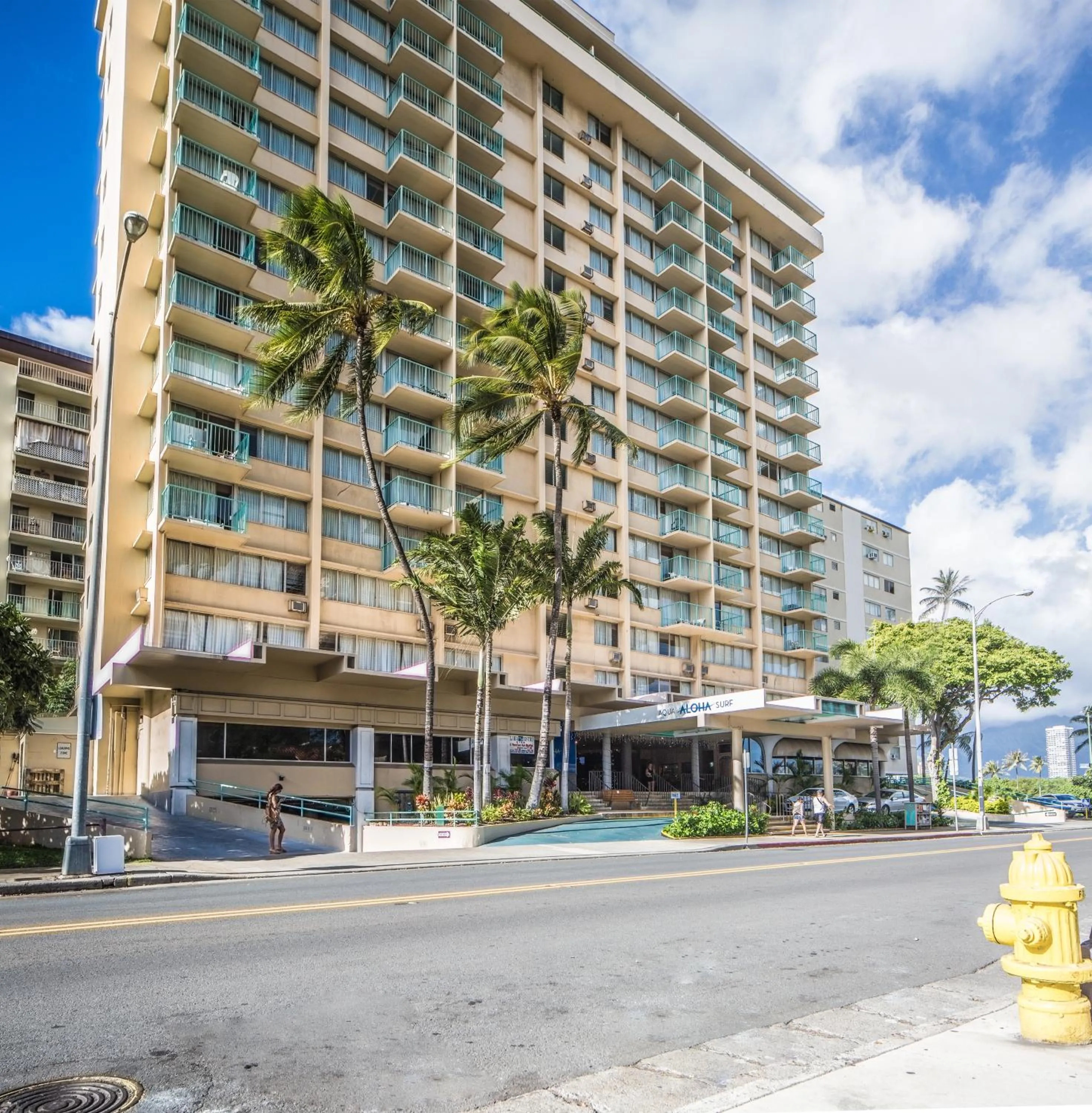 Property building in Cozy Waikiki Studio at Aqua Aloha Surf
