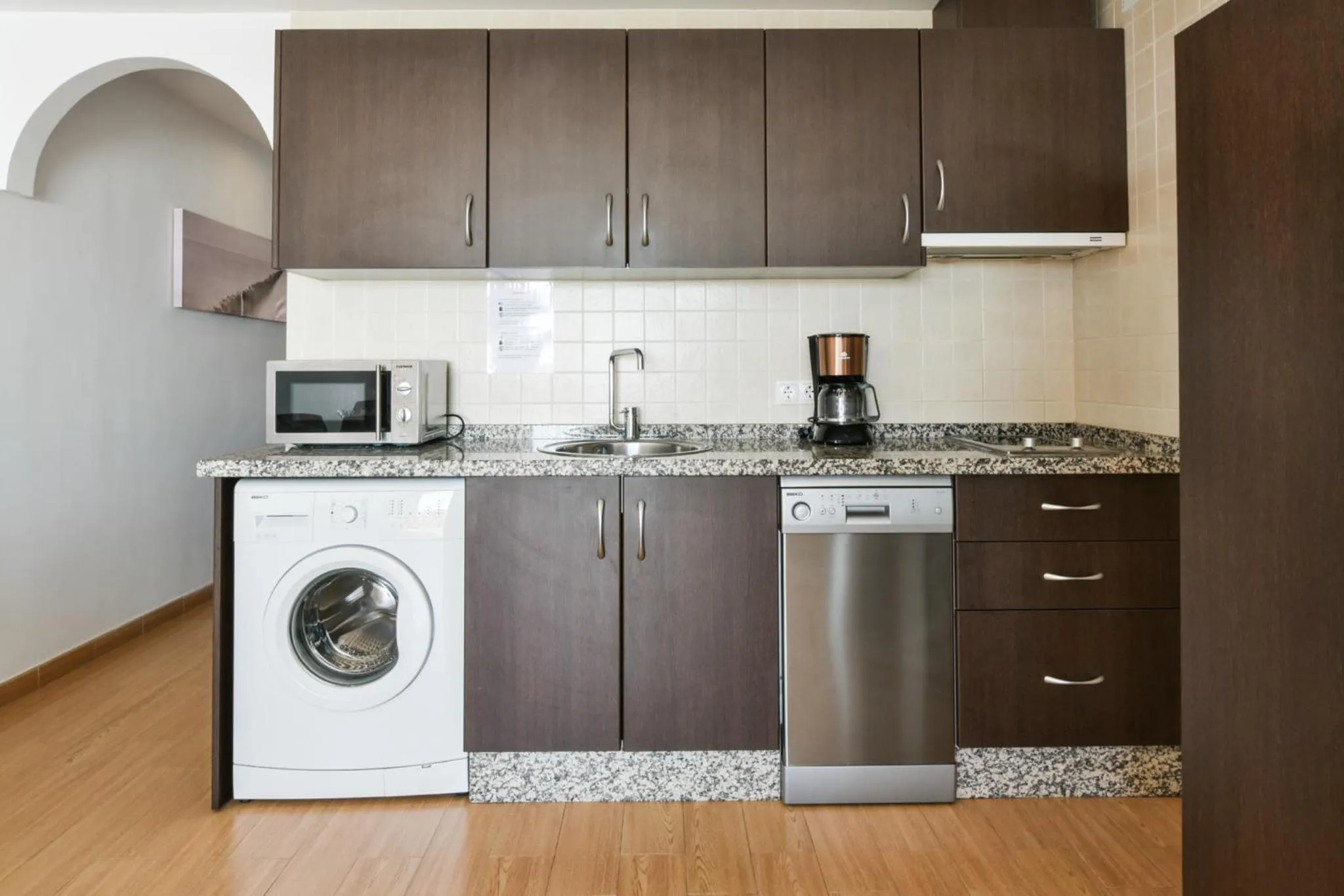 Kitchen or kitchenette in Vegasol Playa AT