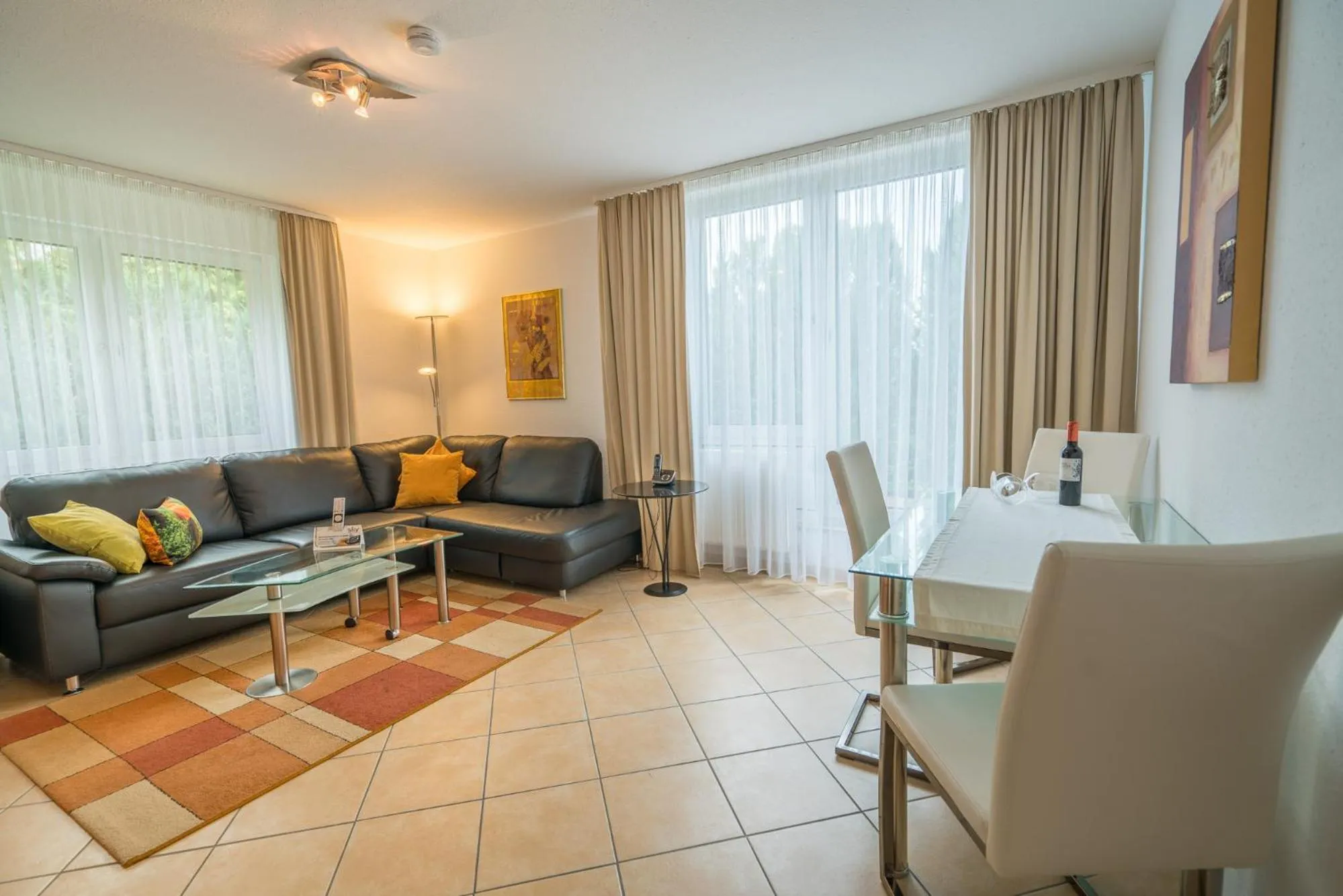 Living room in Apartmenthotel Residenz Steinenbronn