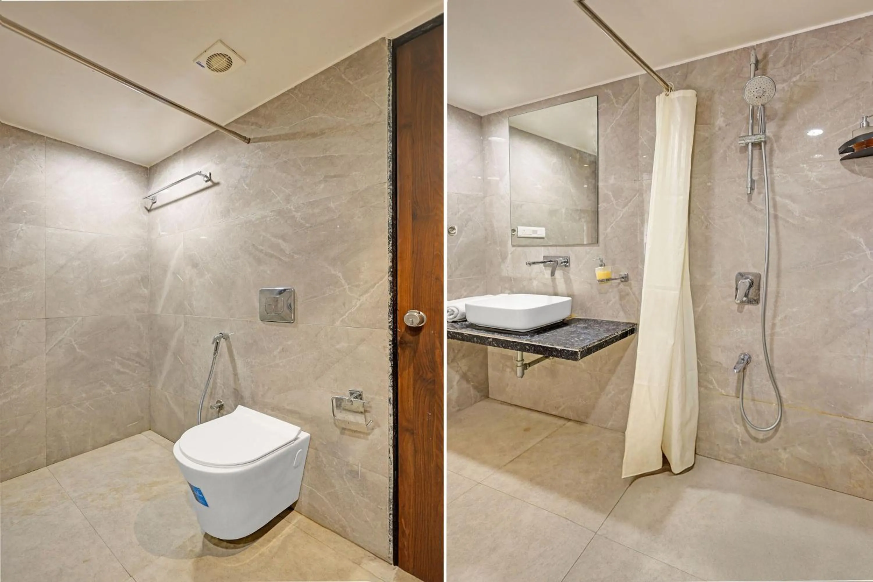 Bathroom in Super Townhouse Vadodara Railway Station Road Formerly Hotel Raajpath