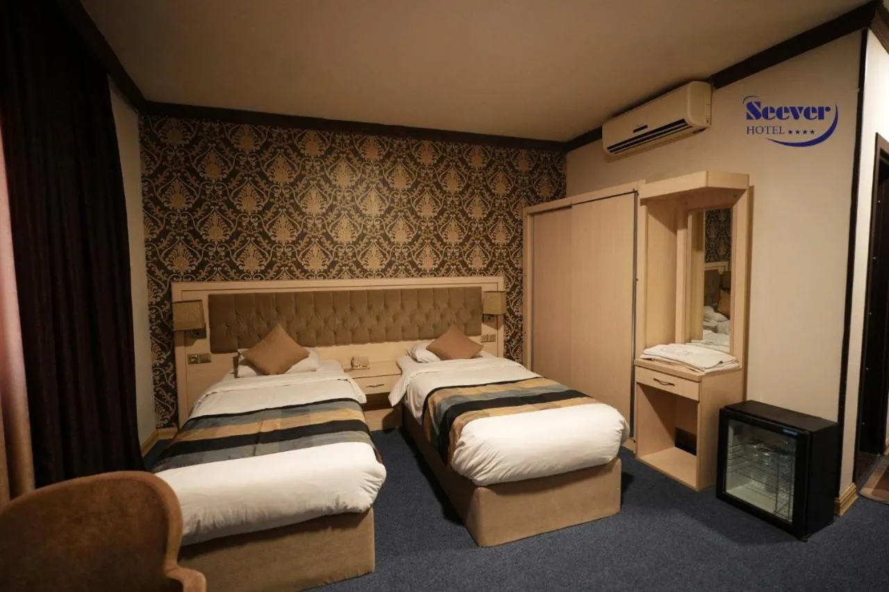 Bed in Hotel Seever