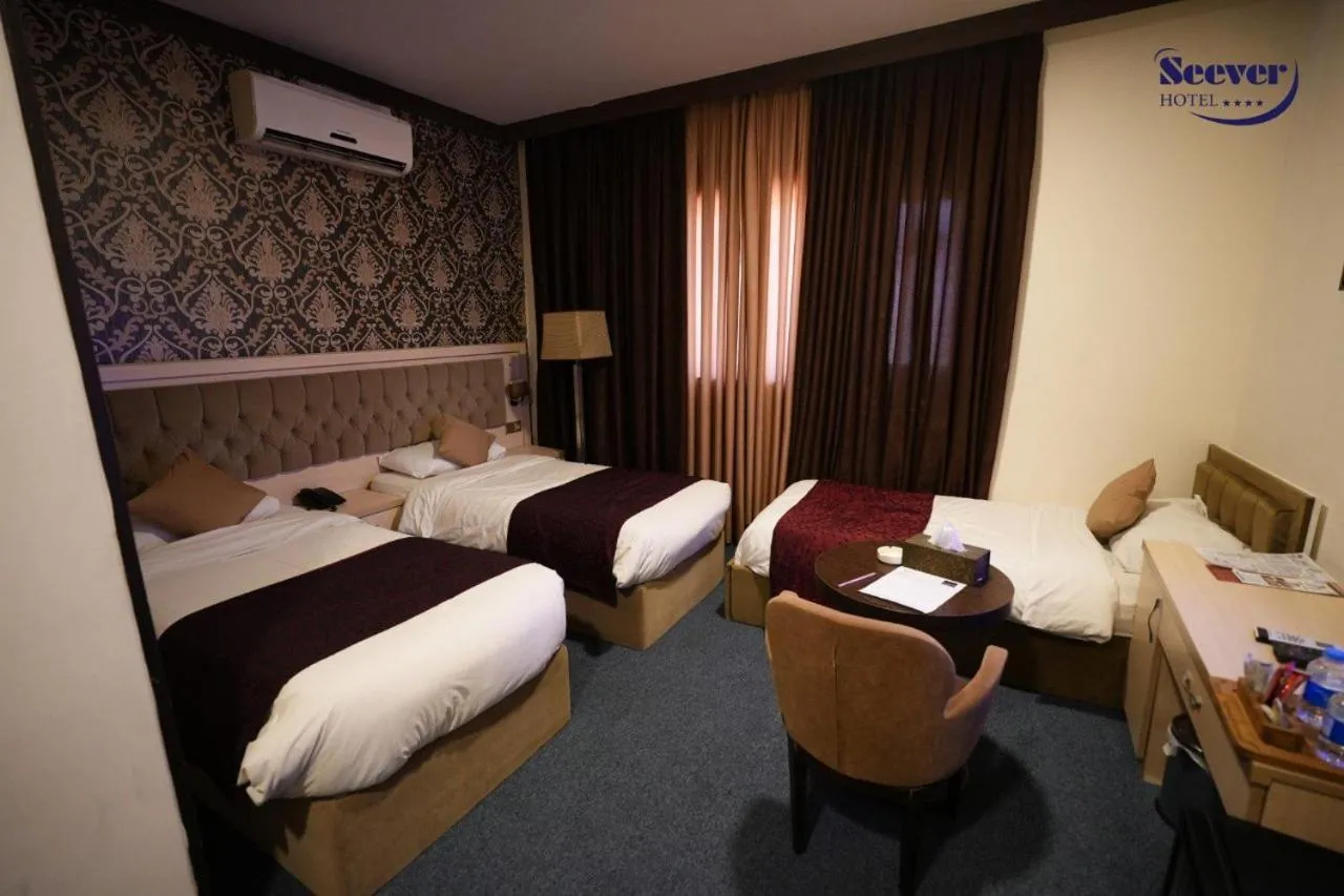 Bed in Hotel Seever