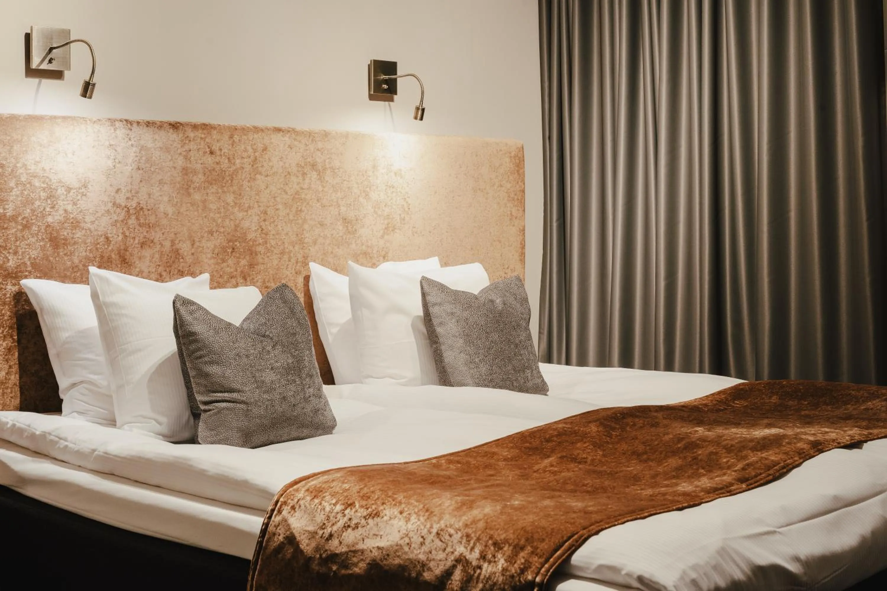 Bed in Hotell Viktors