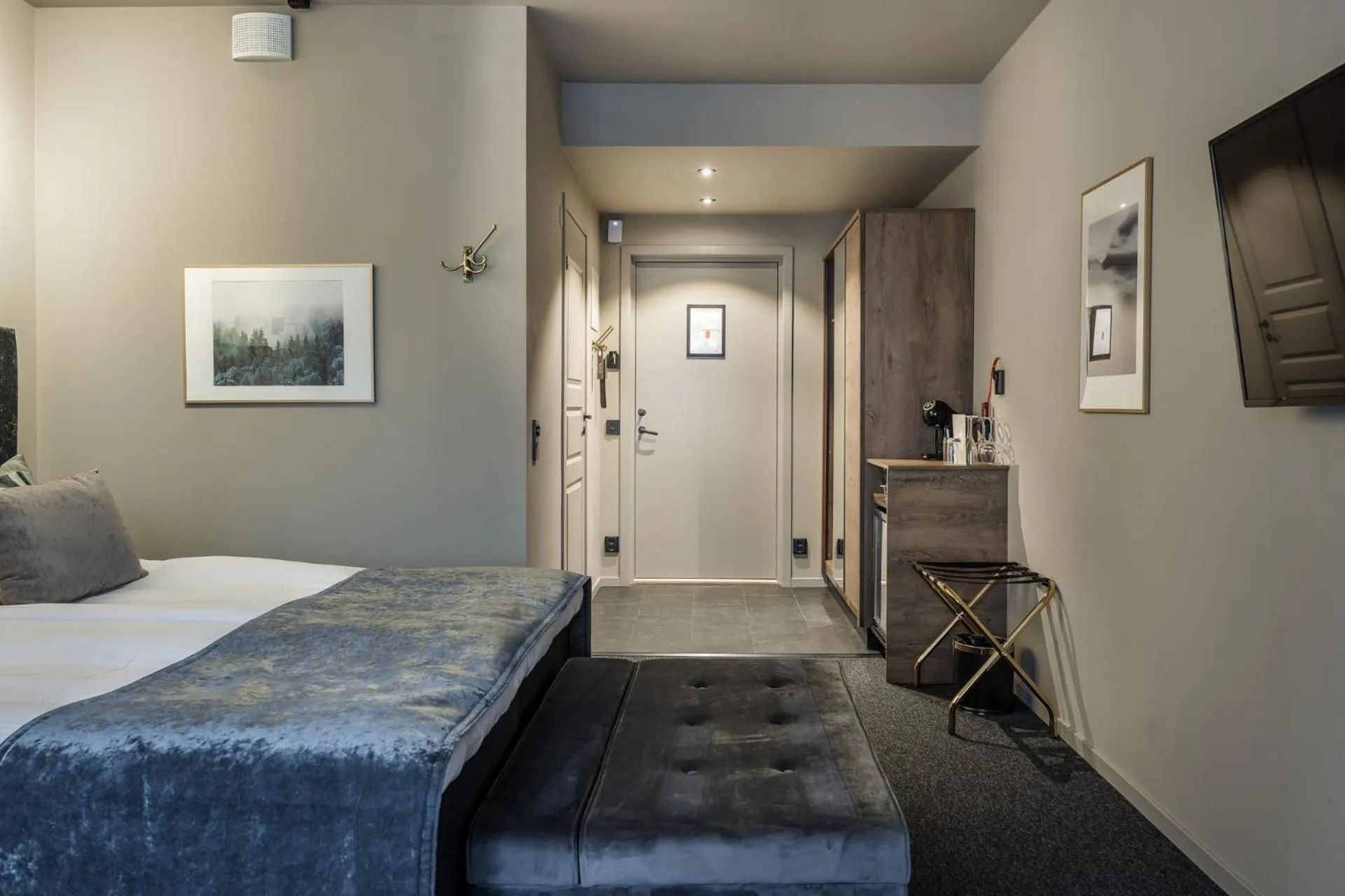 Bed in Hotell Viktors