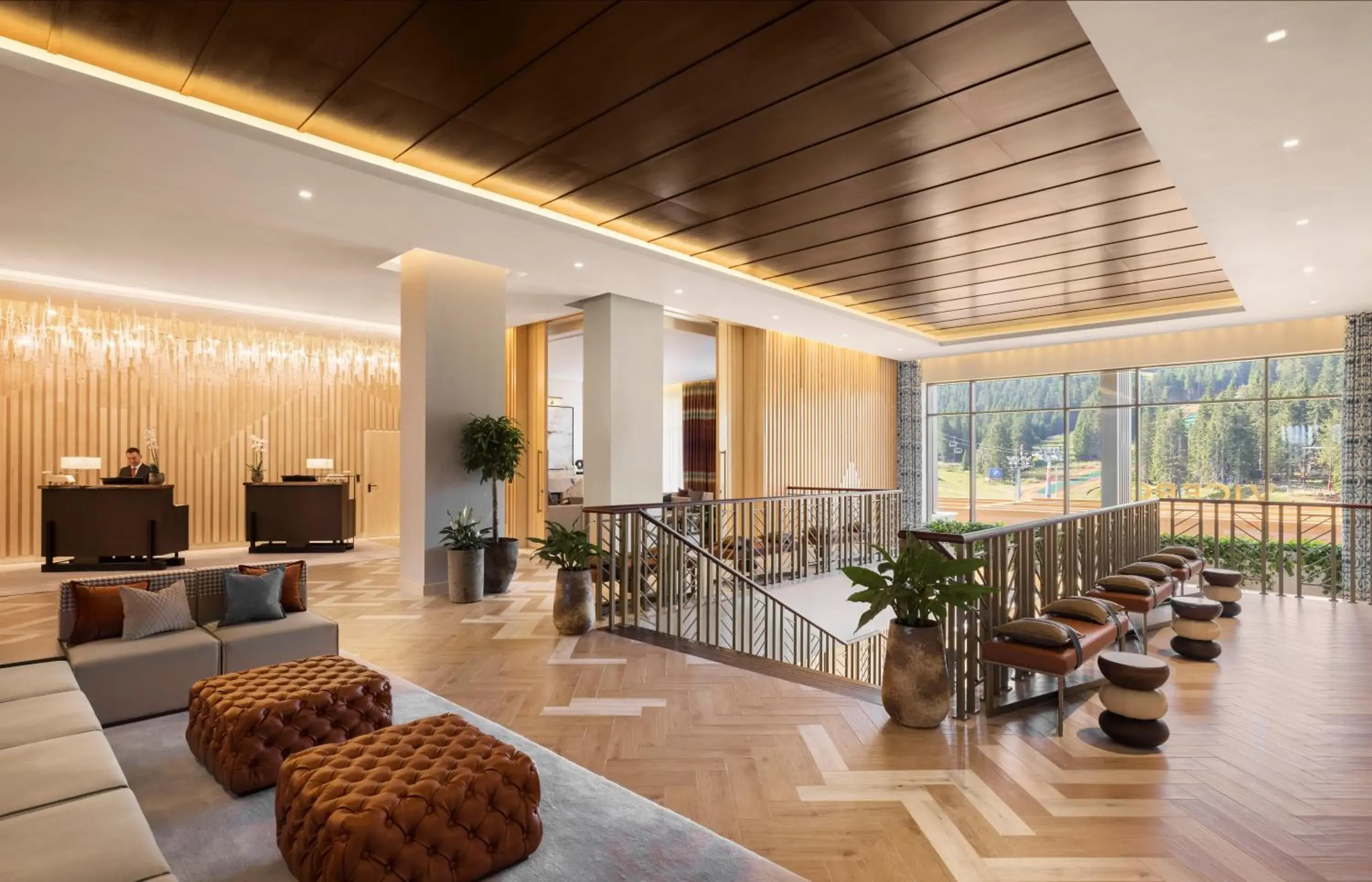 Lobby or reception in Viceroy Kopaonik Serbia Lobby or reception in Viceroy Kopaonik Serbia