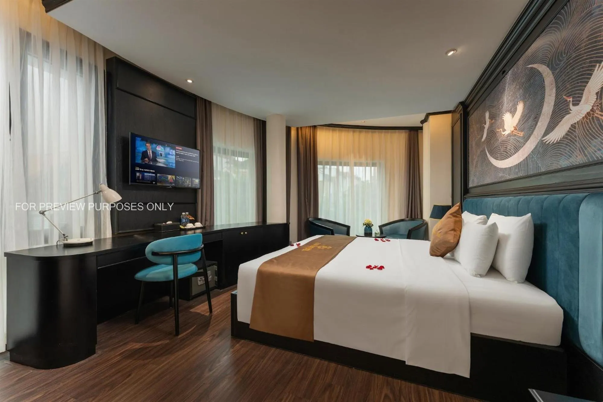 Bed in HALO HANOI HOTEL