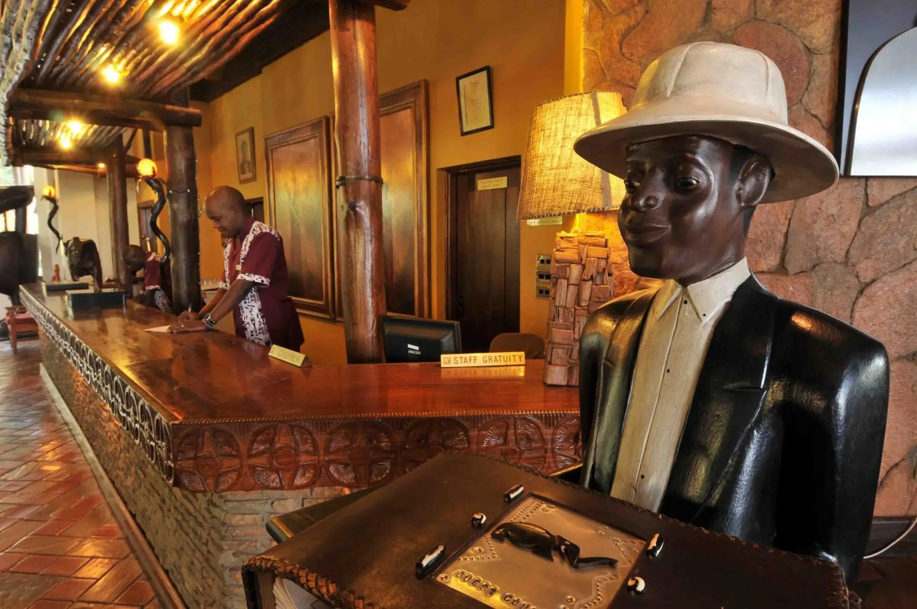 Lobby or reception in Ol Tukai Lodge Amboseli Lobby or reception in Ol Tukai Lodge Amboseli