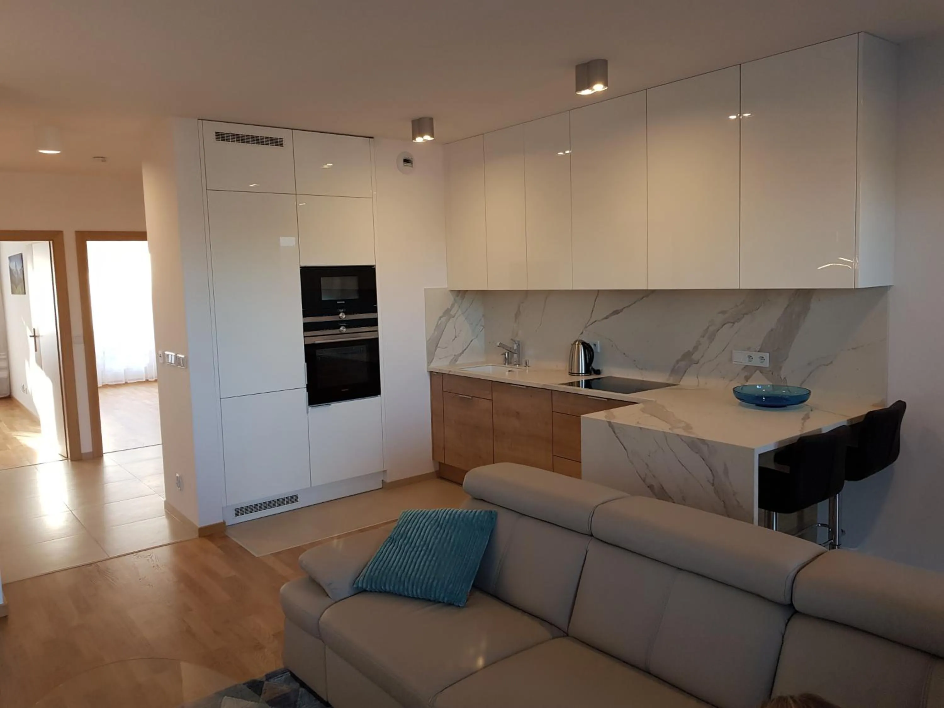 Kitchen or kitchenette in River Deluxe Atal Towers Apartment