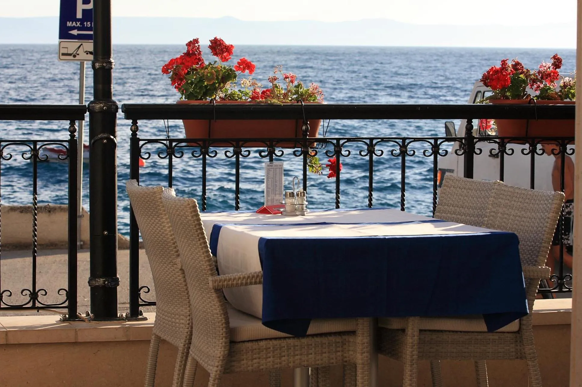 Sea view in Aparthotel Natalia Podgora
