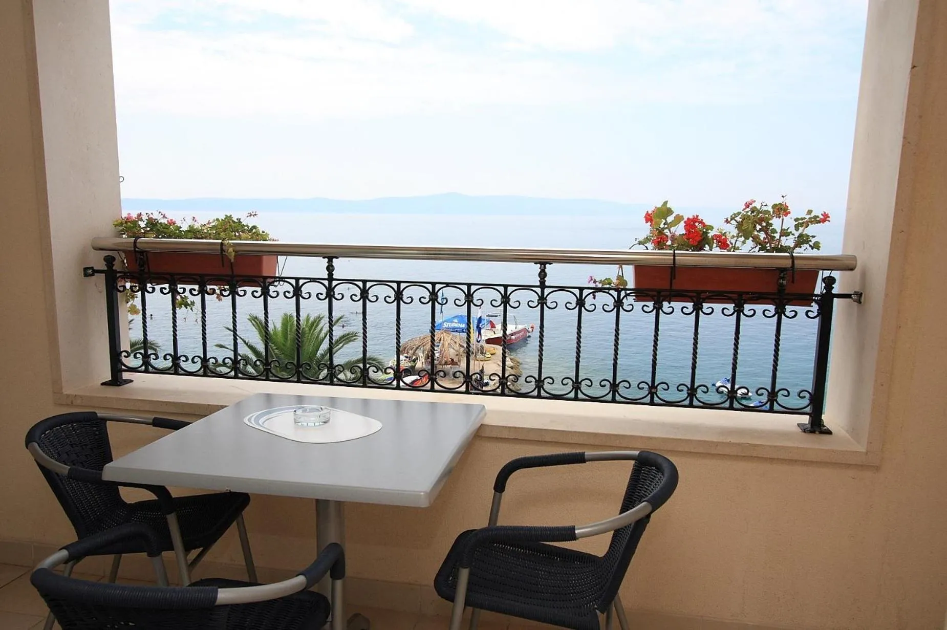 Balcony/Terrace in Aparthotel Natalia Podgora