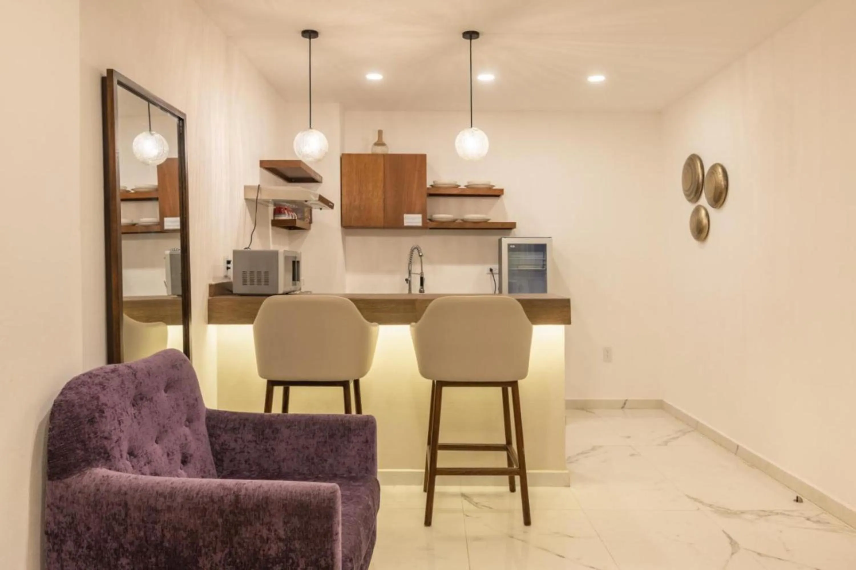 Kitchen or kitchenette in Marvic Hotel Boutique