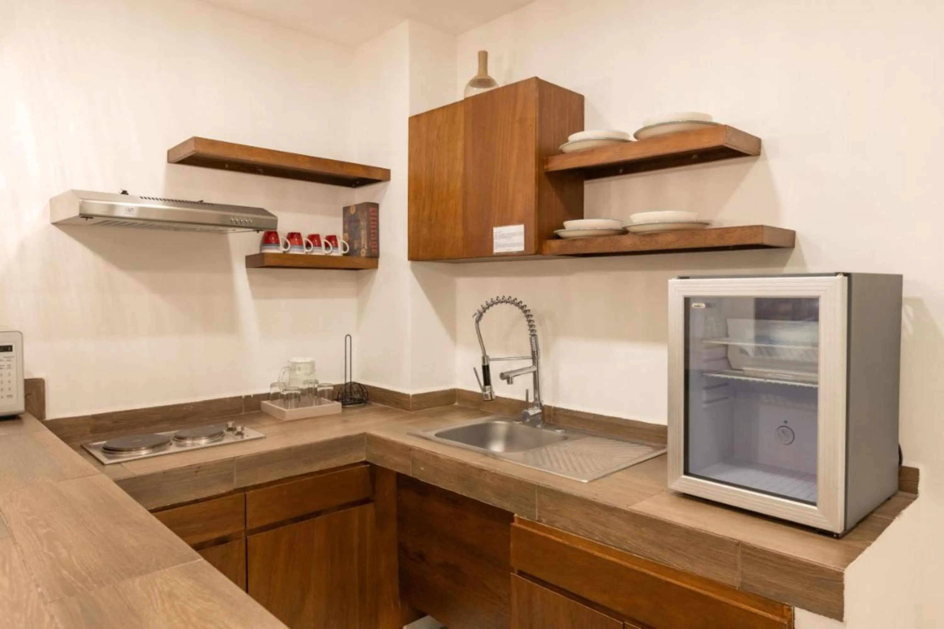 Kitchen or kitchenette in Marvic Hotel Boutique