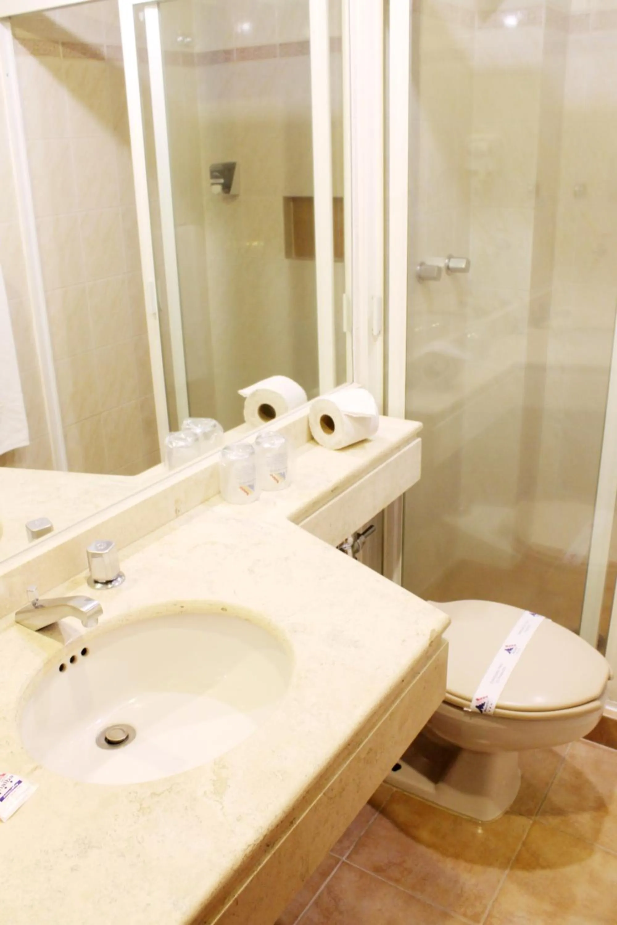 Bathroom in Hotel Manalba