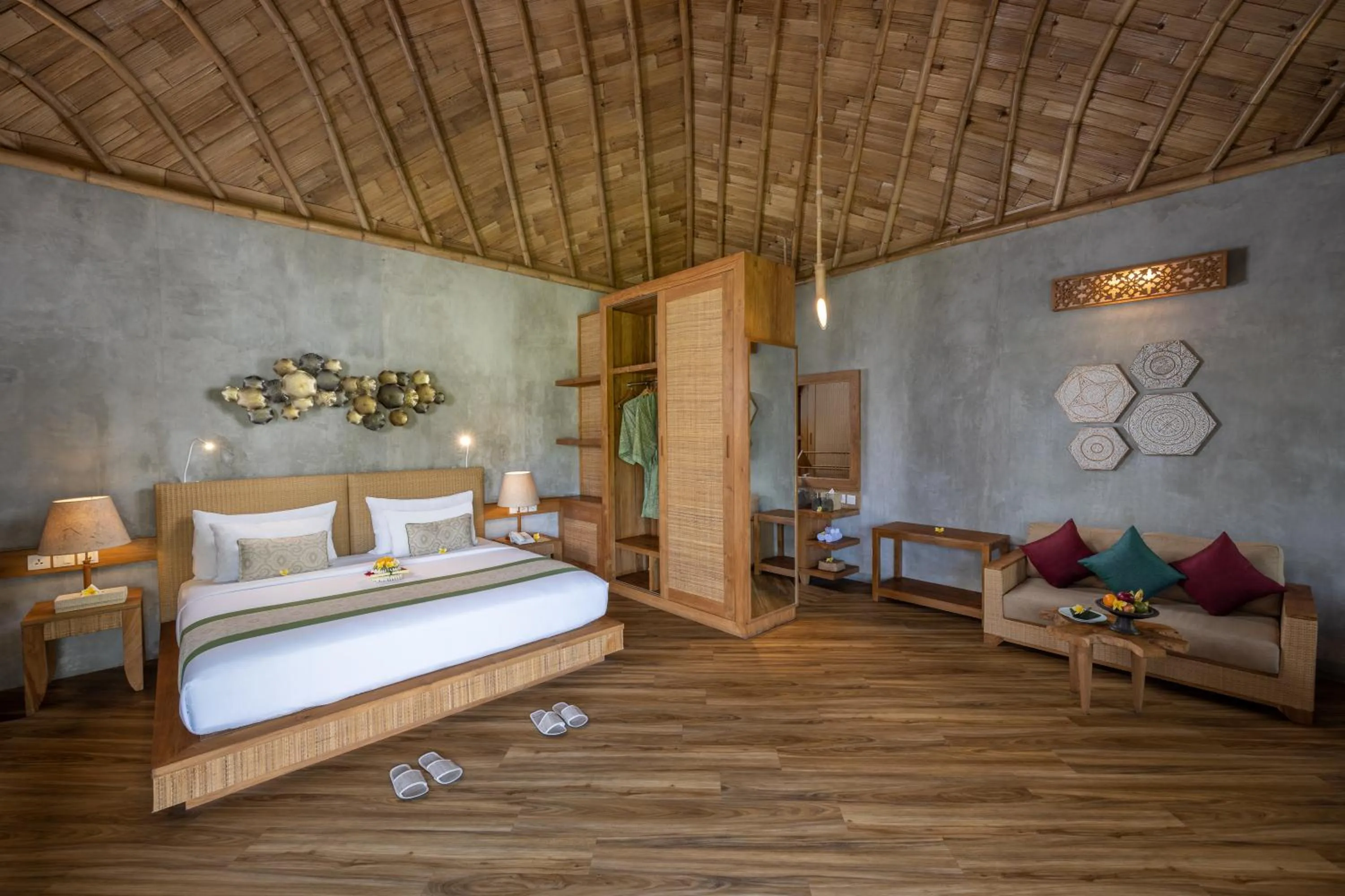 Living room, Bed in thewakanda Resort A Pramana Experience