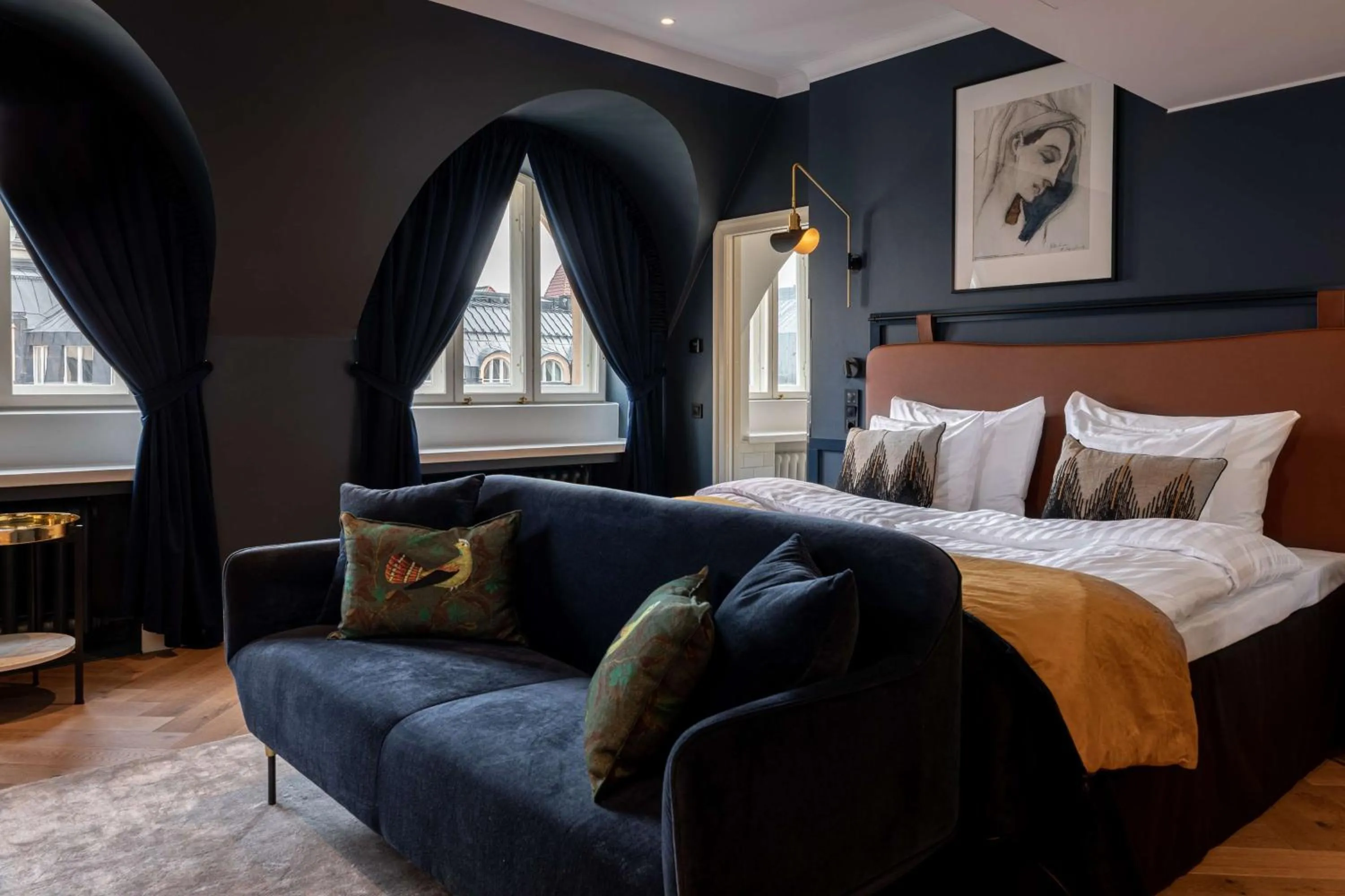 Bedroom, Bed in Scandic Grand Central Helsinki