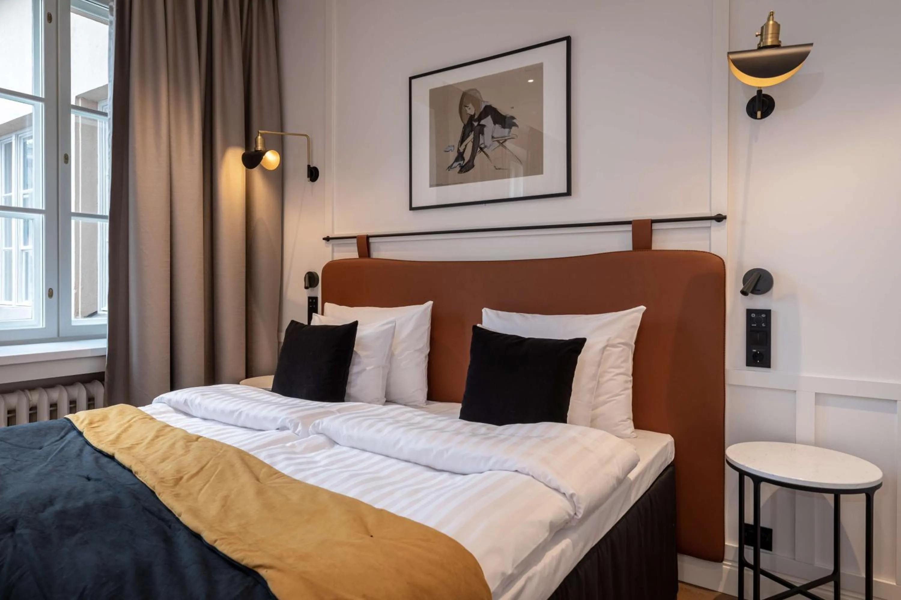 Bedroom, Bed in Scandic Grand Central Helsinki