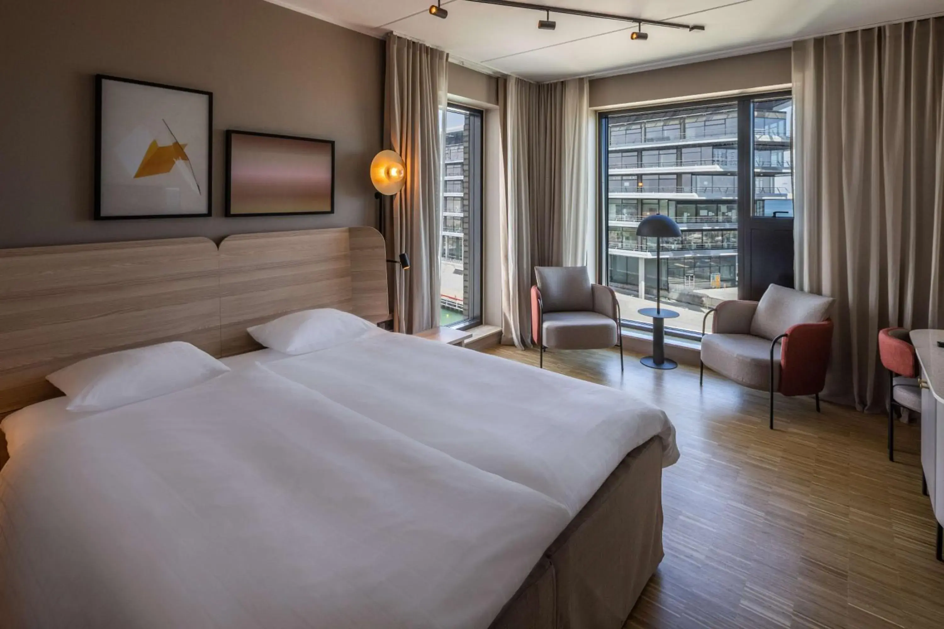 Bedroom, Bed in Scandic CPH Strandpark Bedroom, Bed in Scandic CPH Strandpark