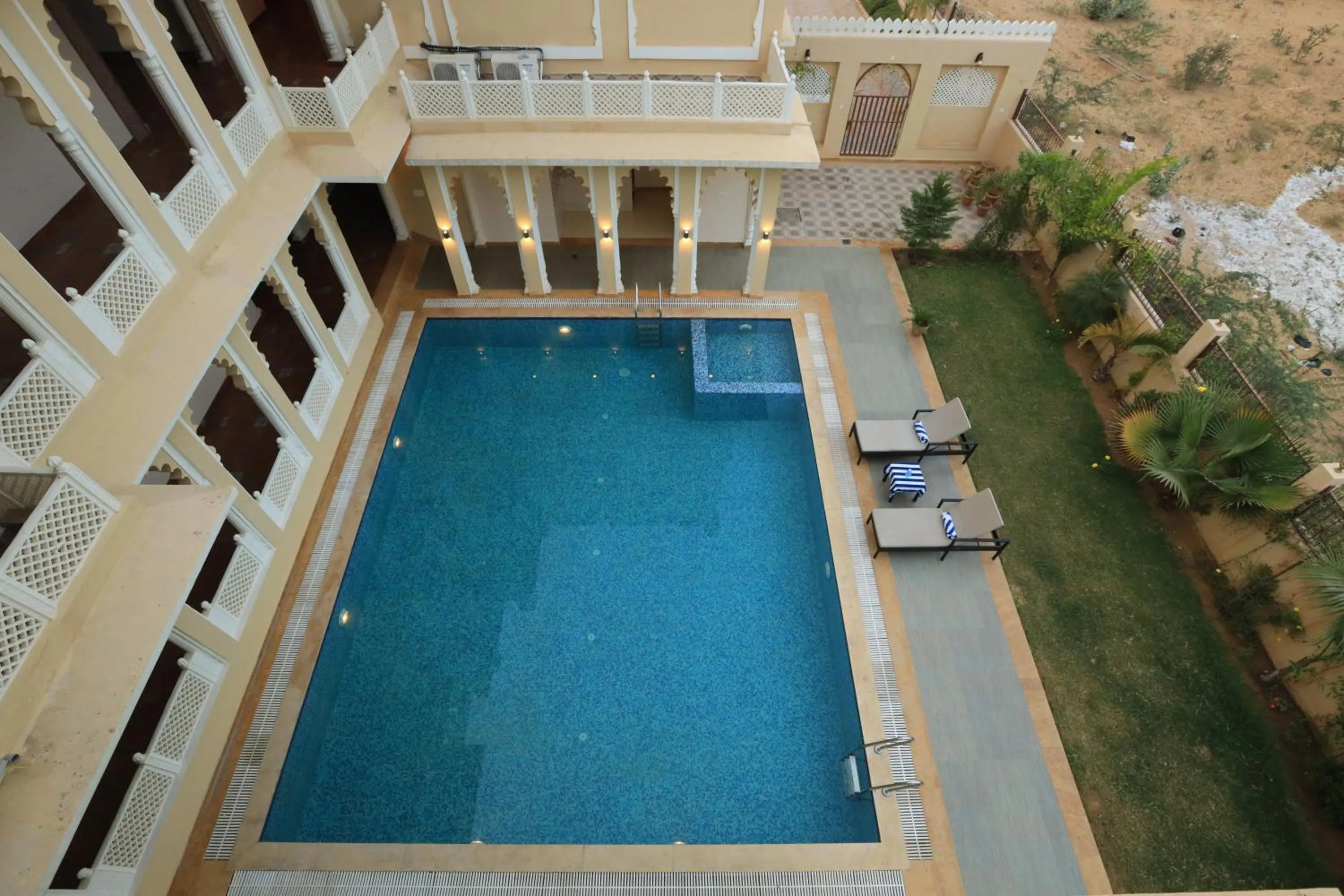 Pool view in Rangmahal Pushkar by DIV HOSPITALITY