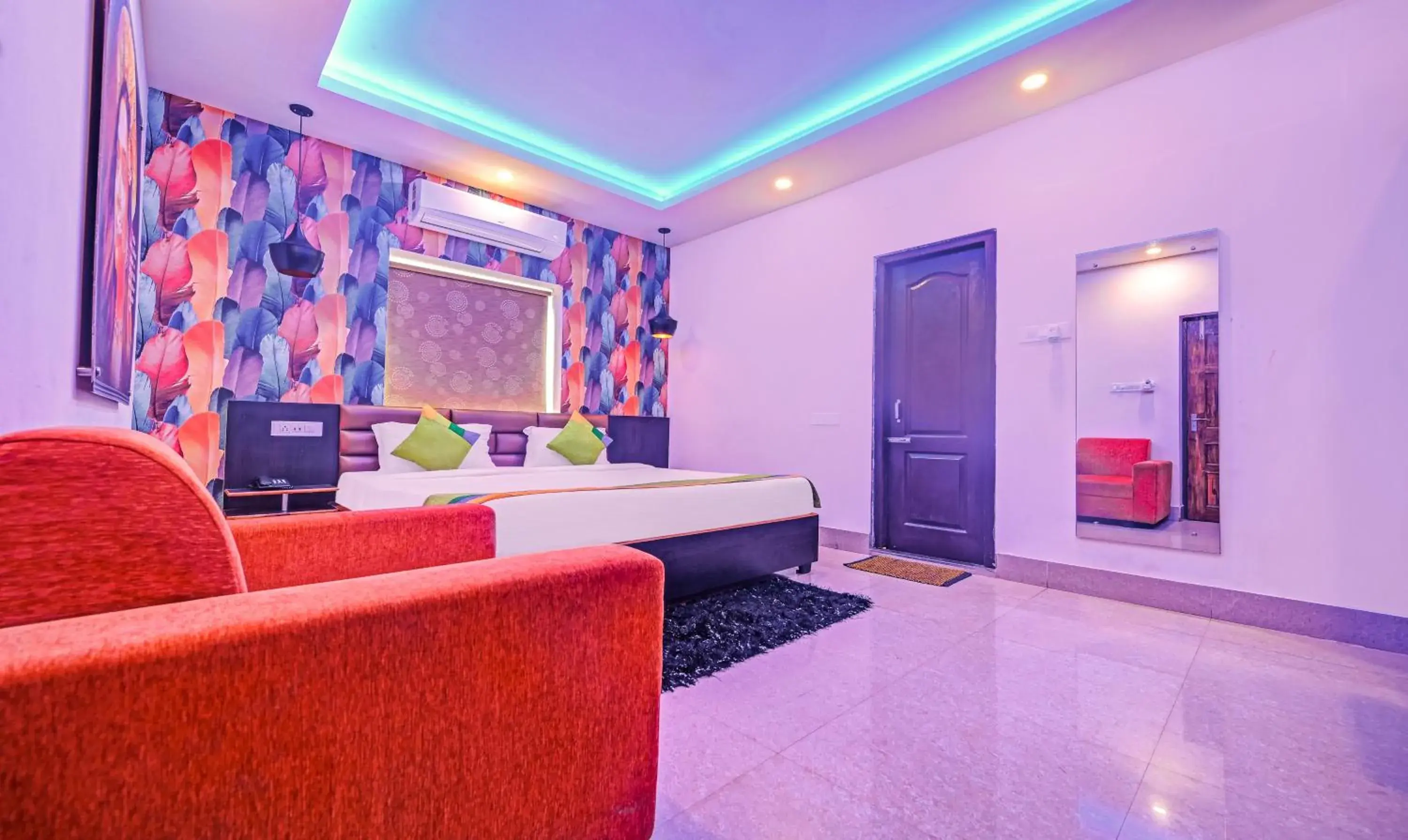 Bedroom, Bed in Treebo The Bollywood Bedroom, Bed in Treebo The Bollywood