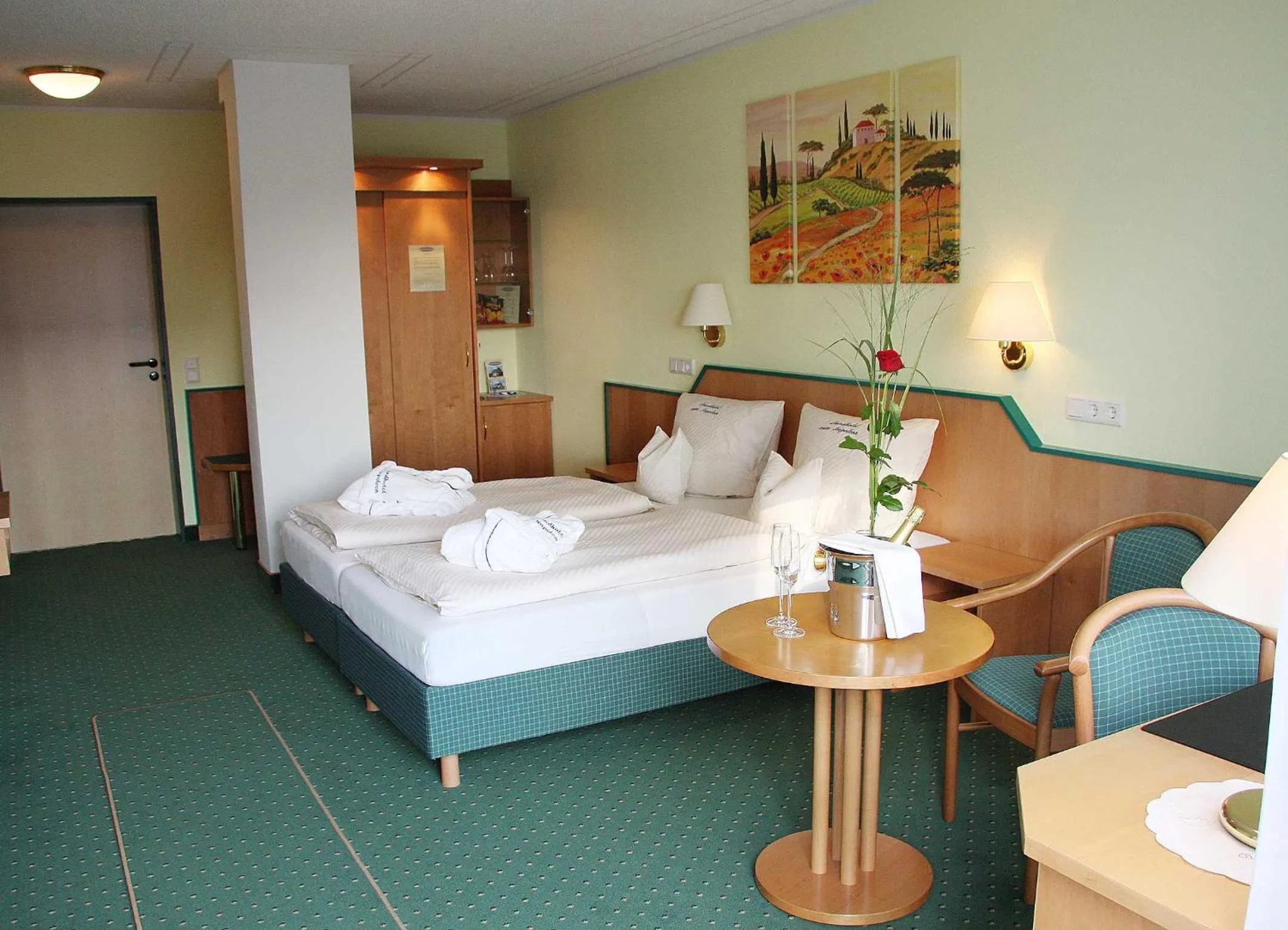 Photo of the whole room, Bed in Landhotel Napoleon