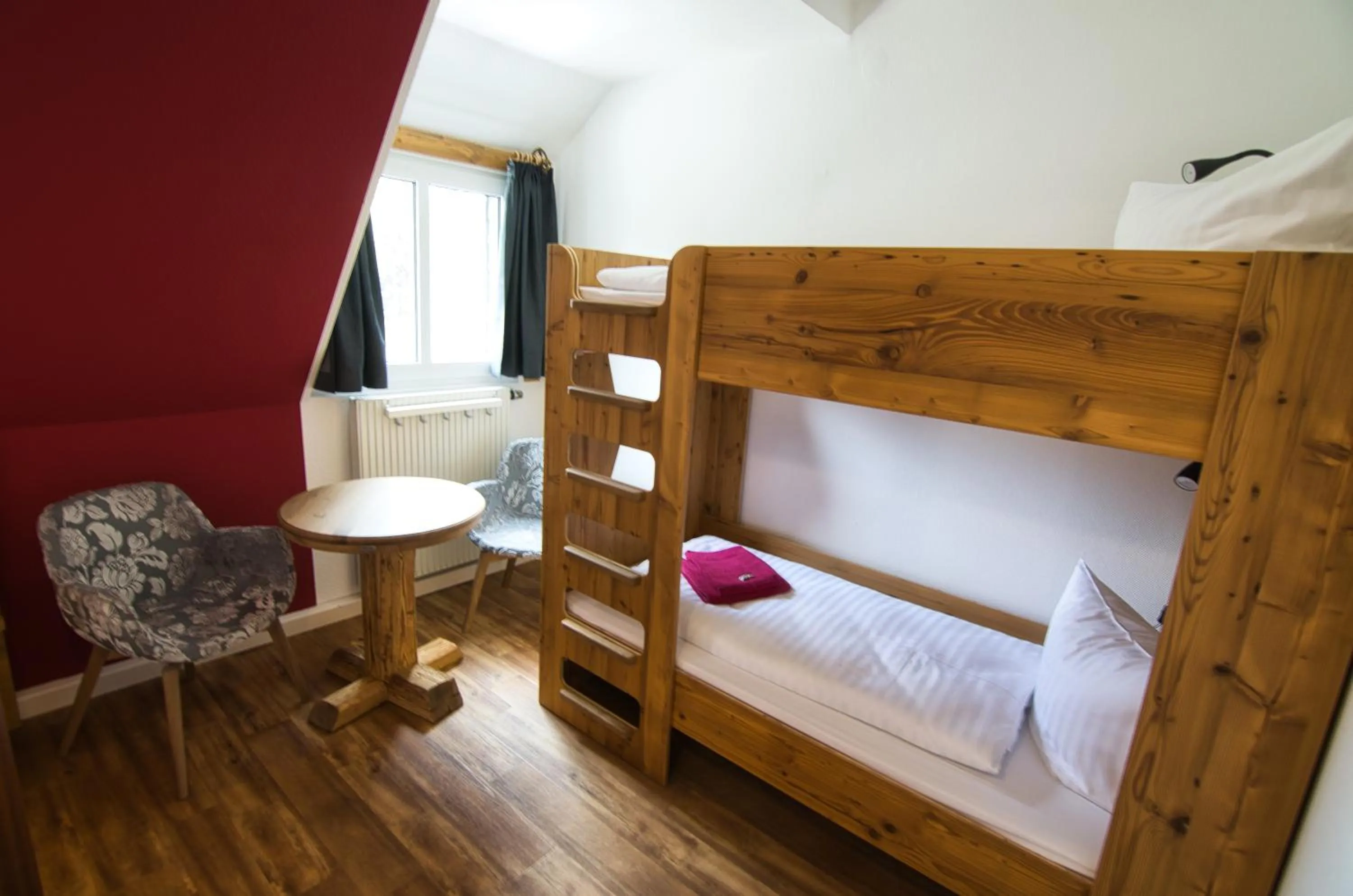 bunk bed, Bed in Berghotel Bärenstein