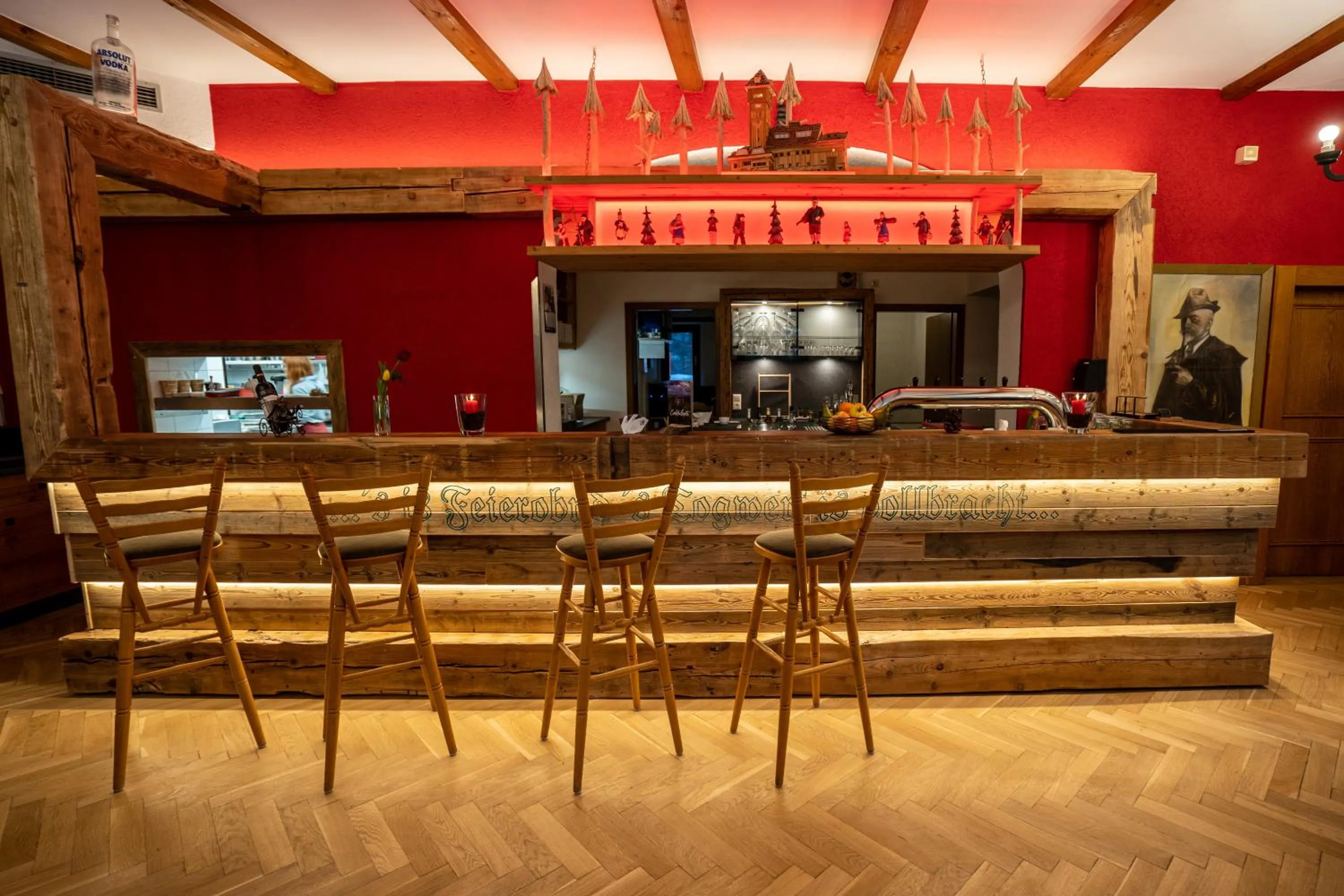 Lounge or bar in Berghotel Bärenstein