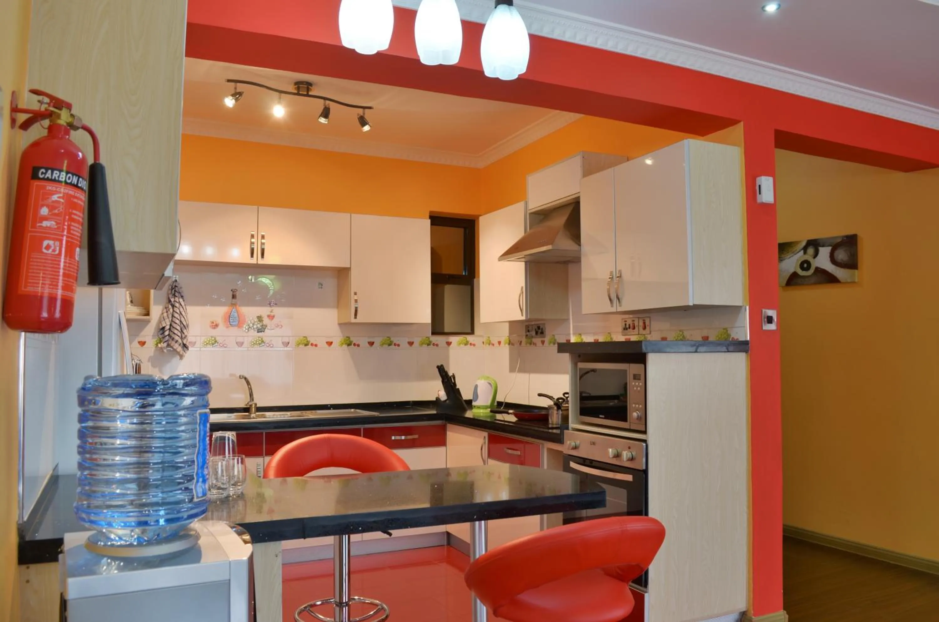 Living room in Fahari Palace Serviced Apartments