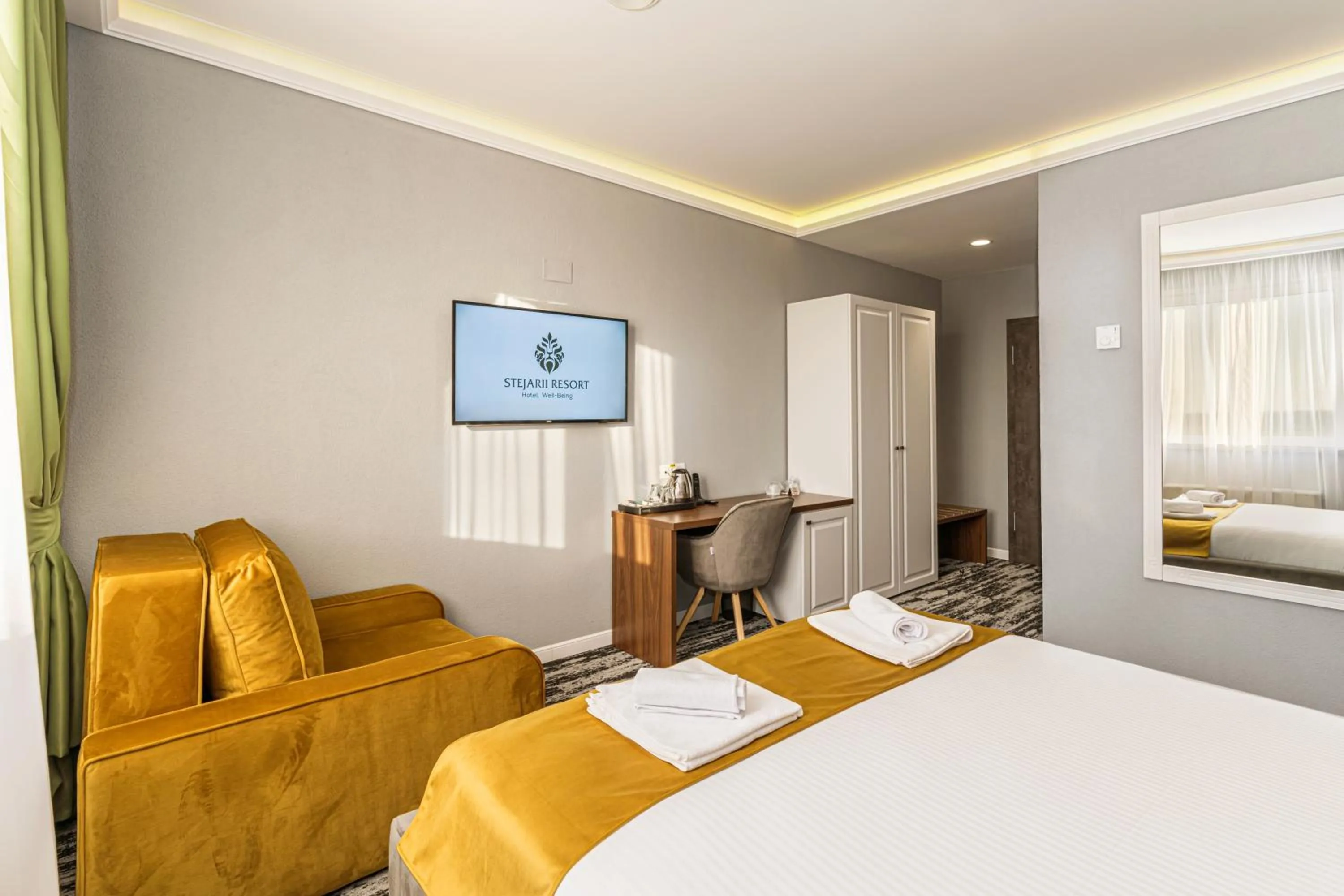 TV and multimedia, Bed in Stejarii Resort
