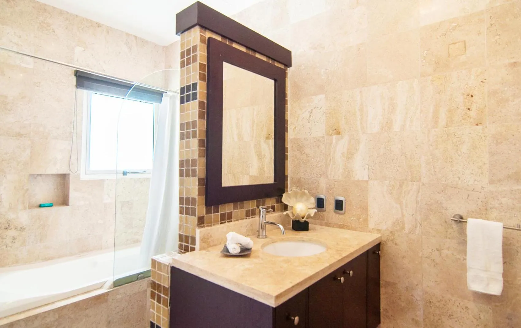 Bathroom in Exceptional Location Near Beach, Pool-View Balcony