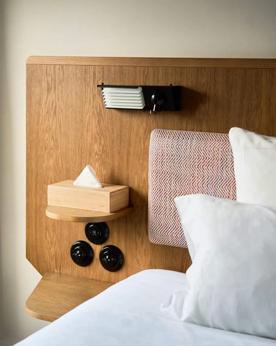 Decorative detail, Bed in Hôtel du Sentier