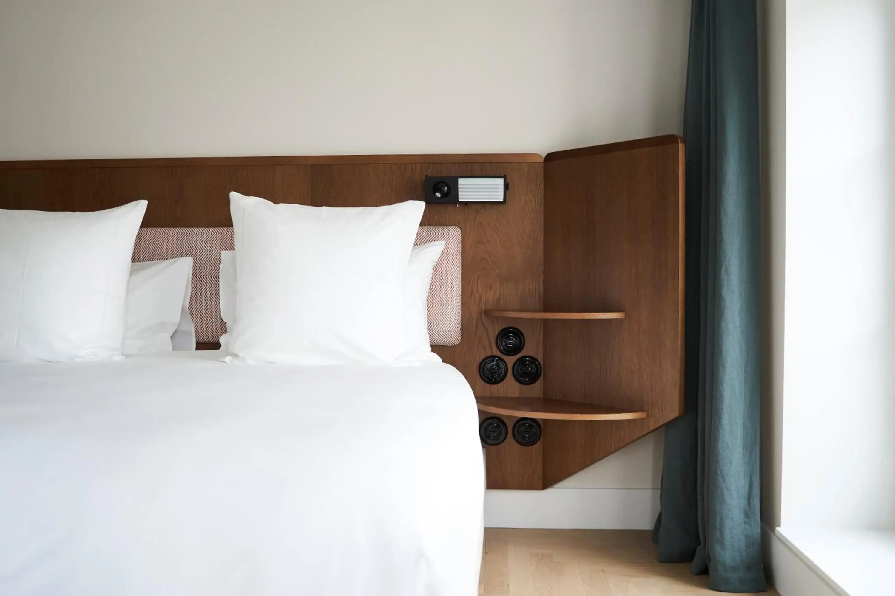 Bed in Hôtel du Sentier Bed in Hôtel du Sentier