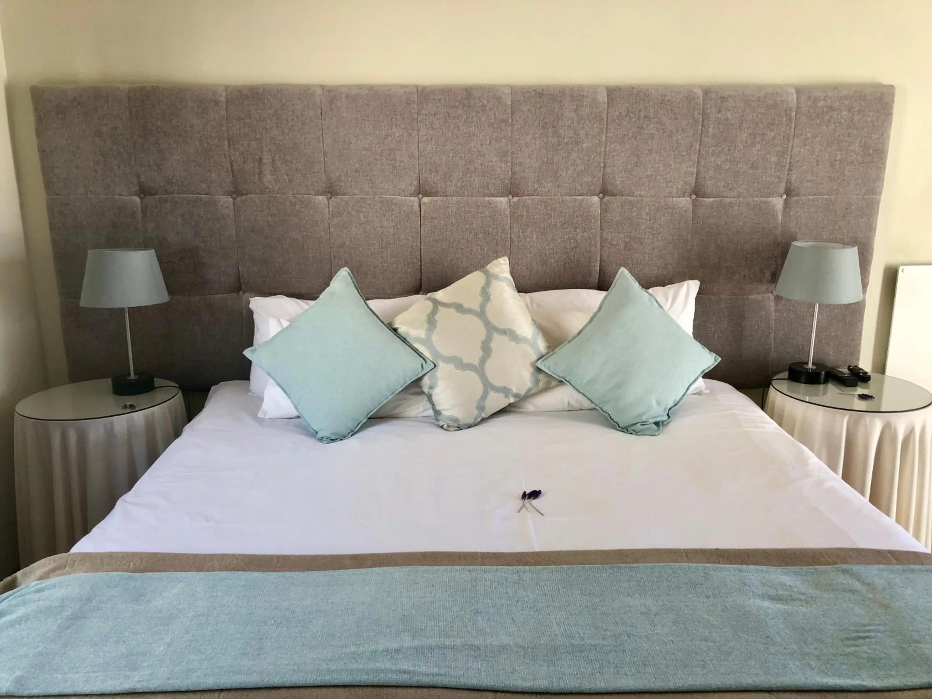 Bed in Sandra's Guest House