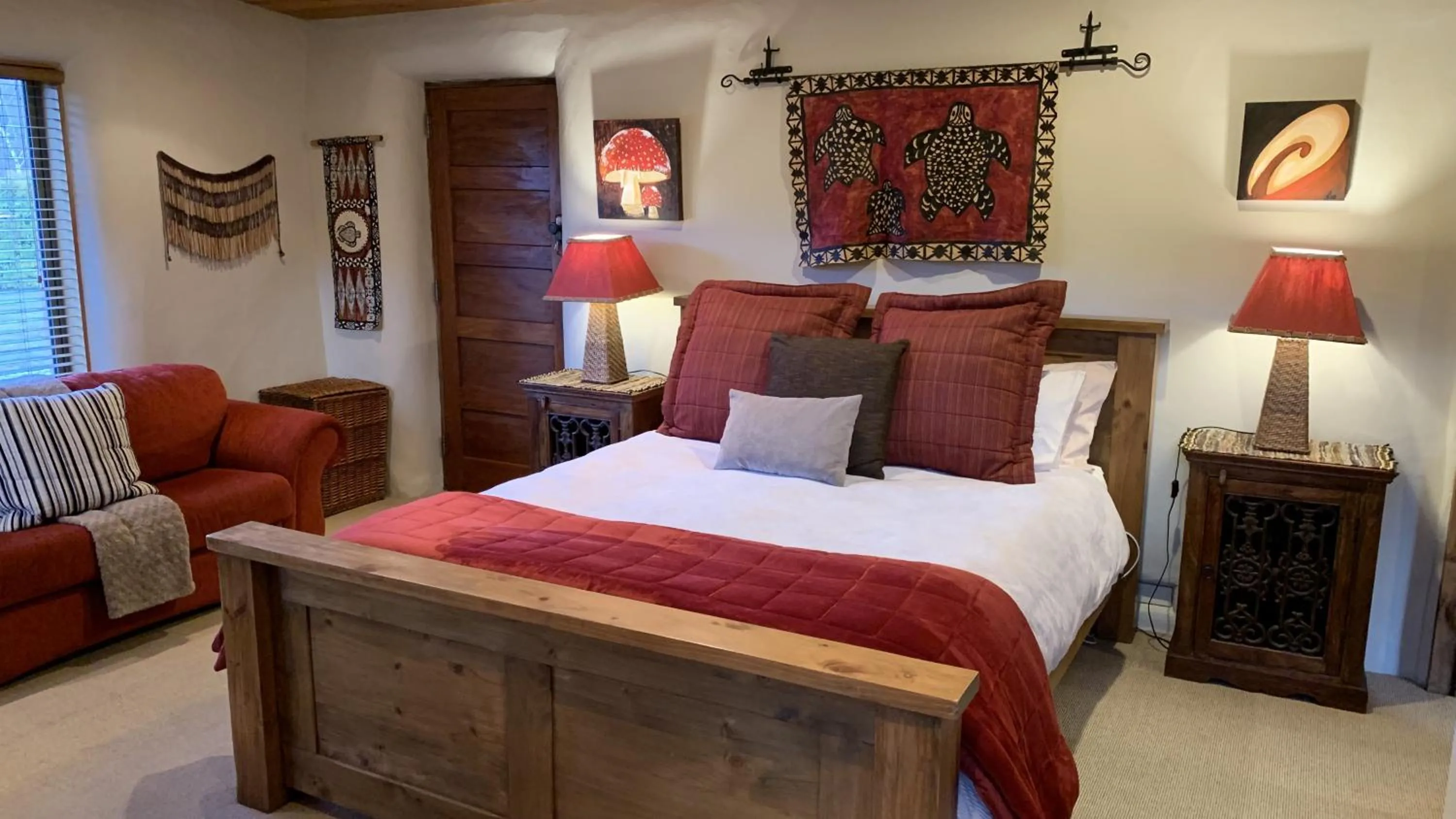 Bed in Tussock Cottage
