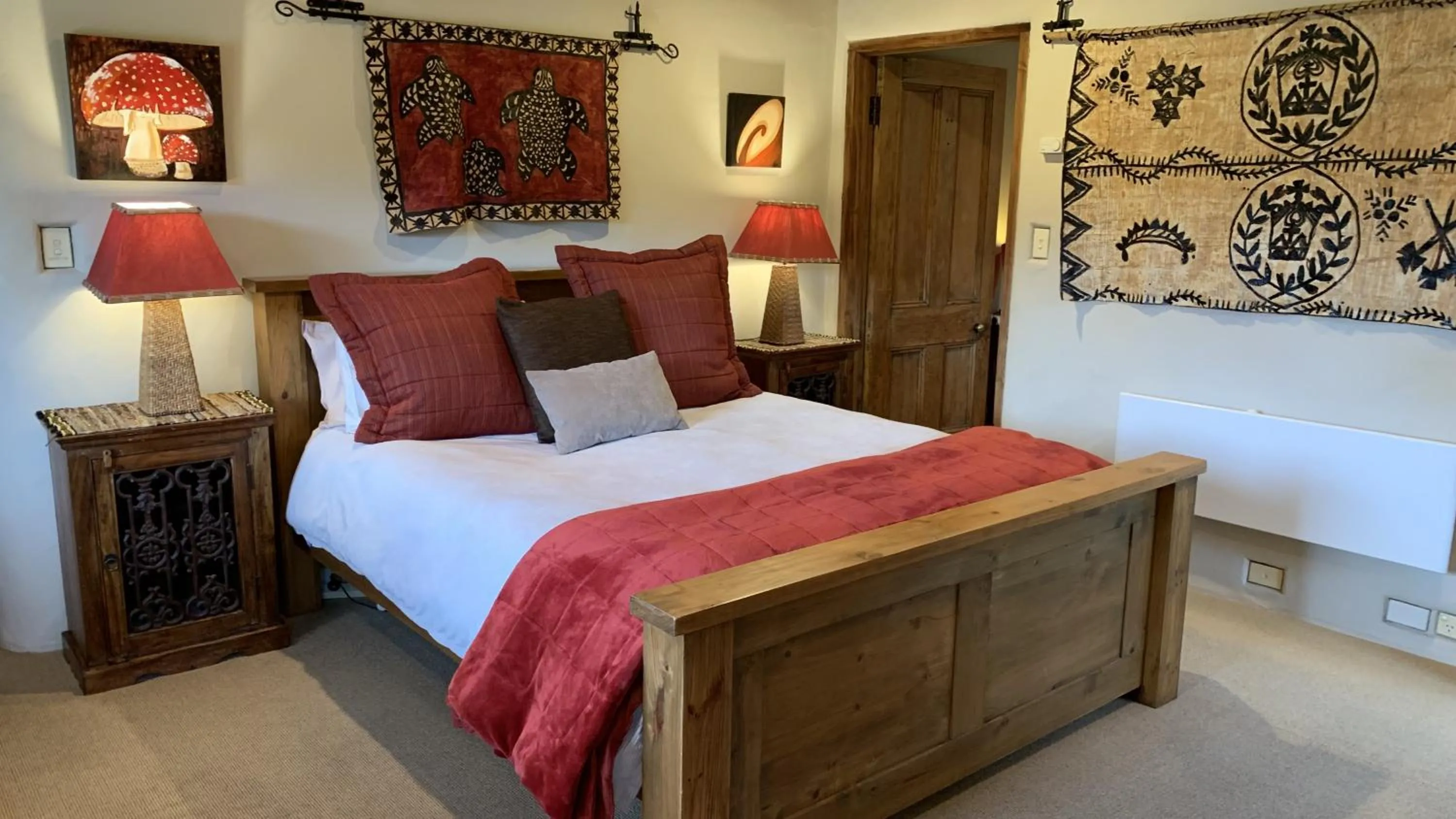 Bed in Tussock Cottage