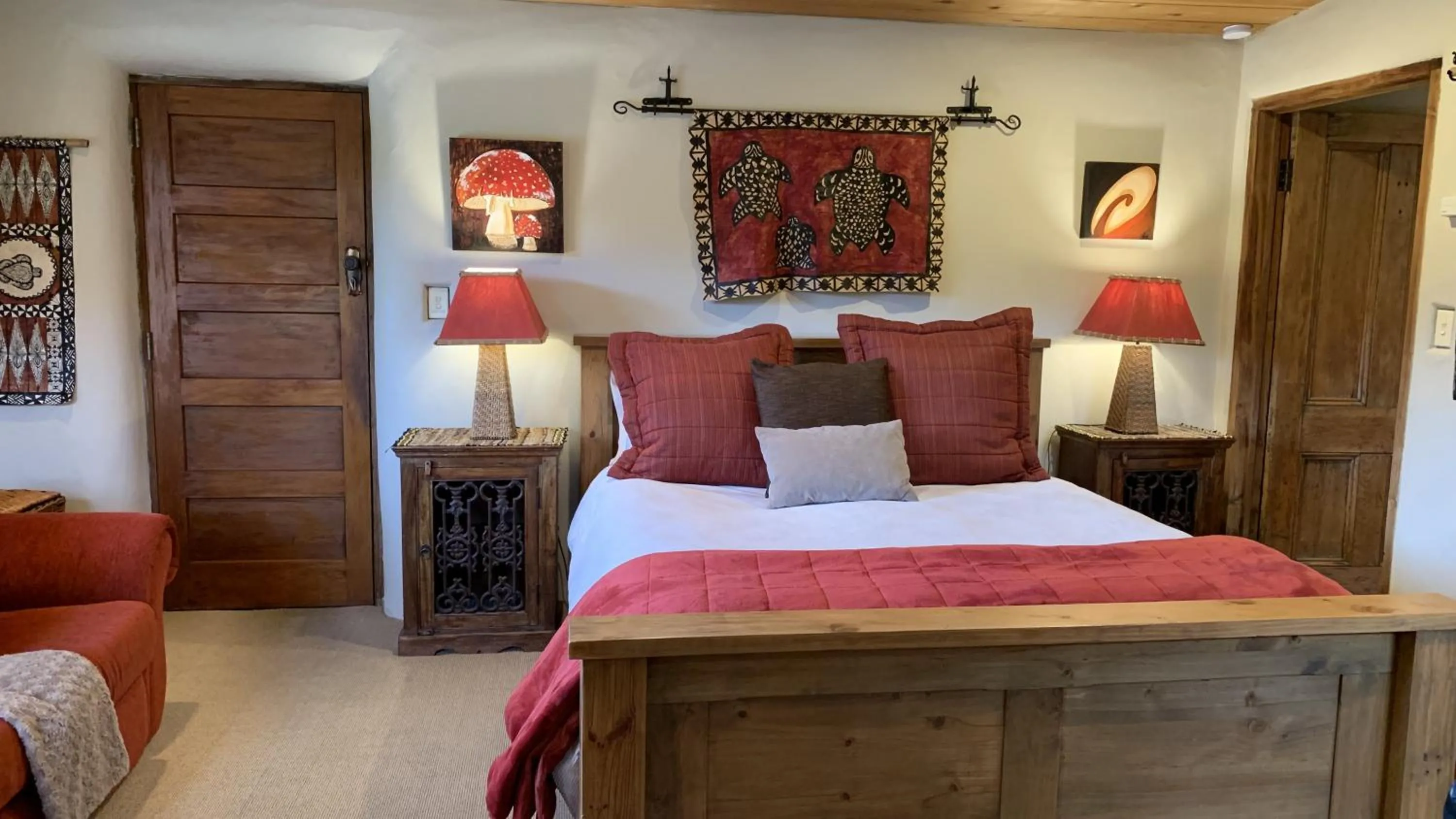 Bed in Tussock Cottage