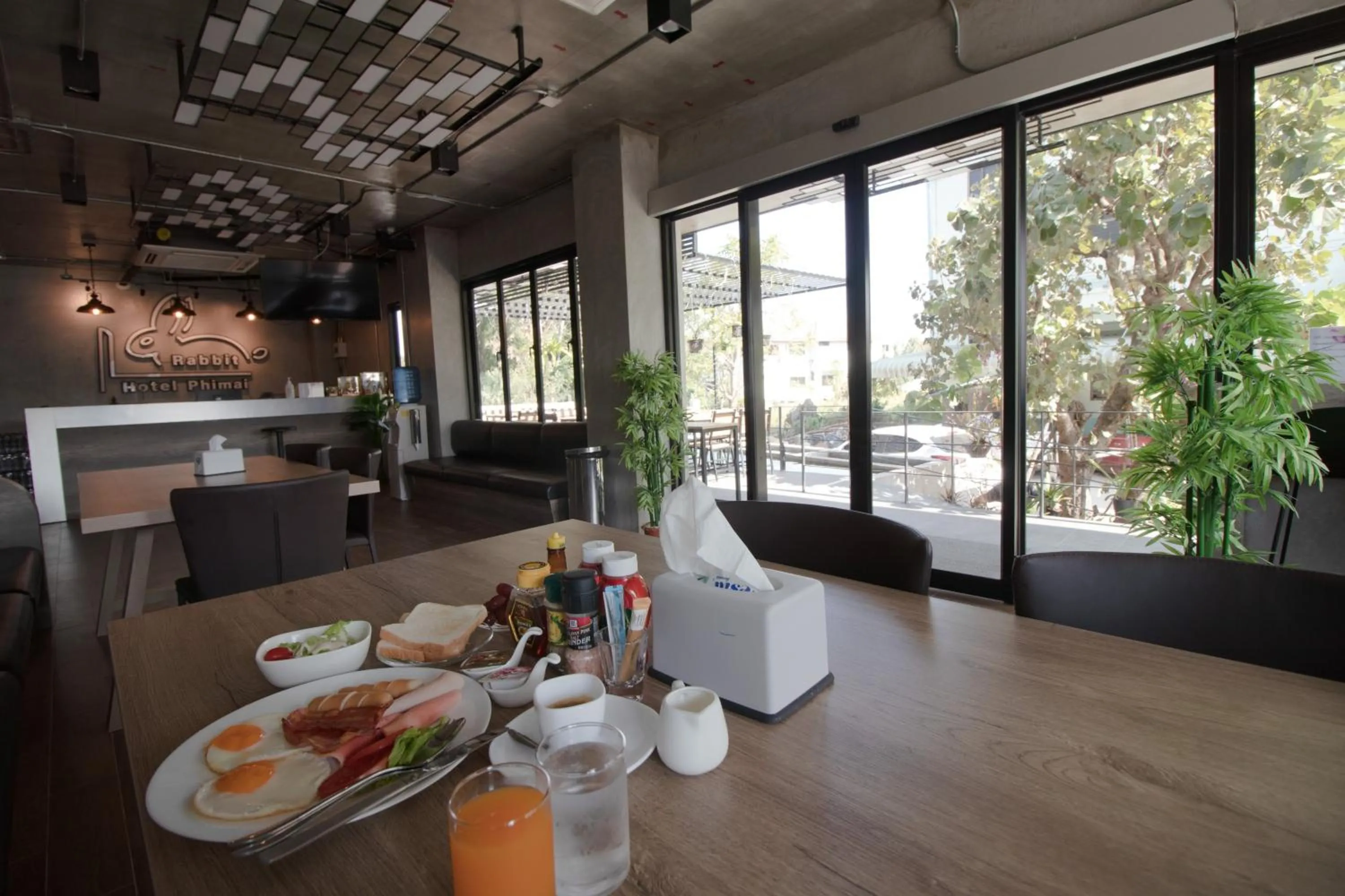 Lobby or reception in Rabbit Hotel Phimai