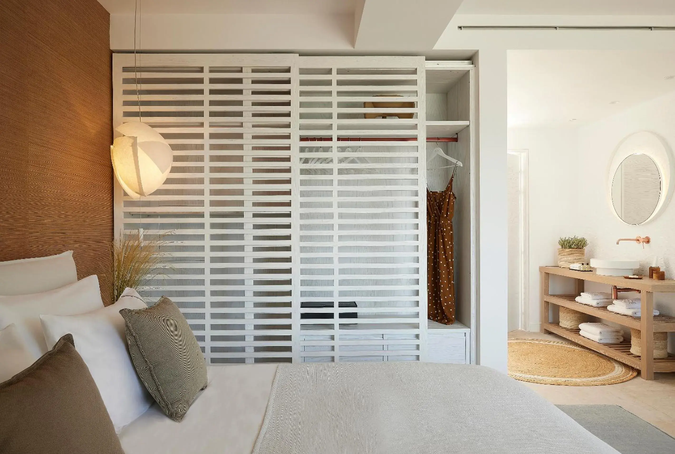 Bedroom, Bed in Once in Mykonos - Designed for Adults Bedroom, Bed in Once in Mykonos - Designed for Adults