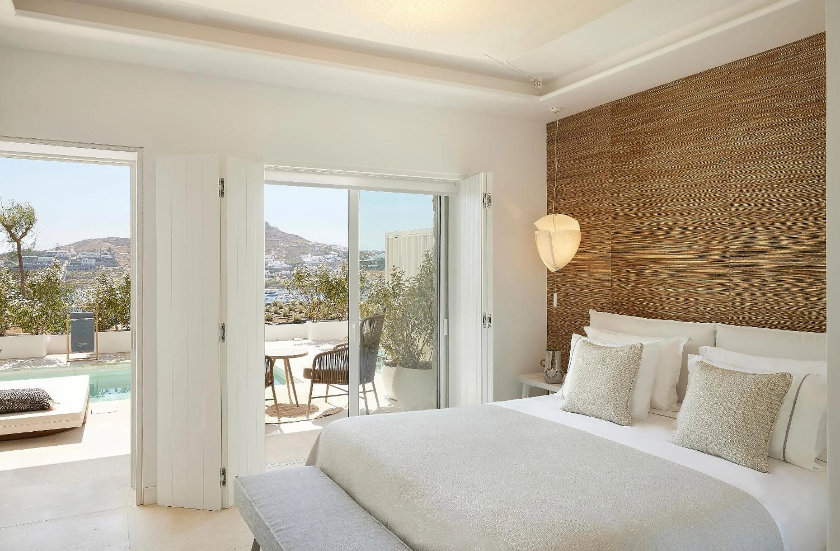 View (from property/room), Bed in Once in Mykonos - Designed for Adults