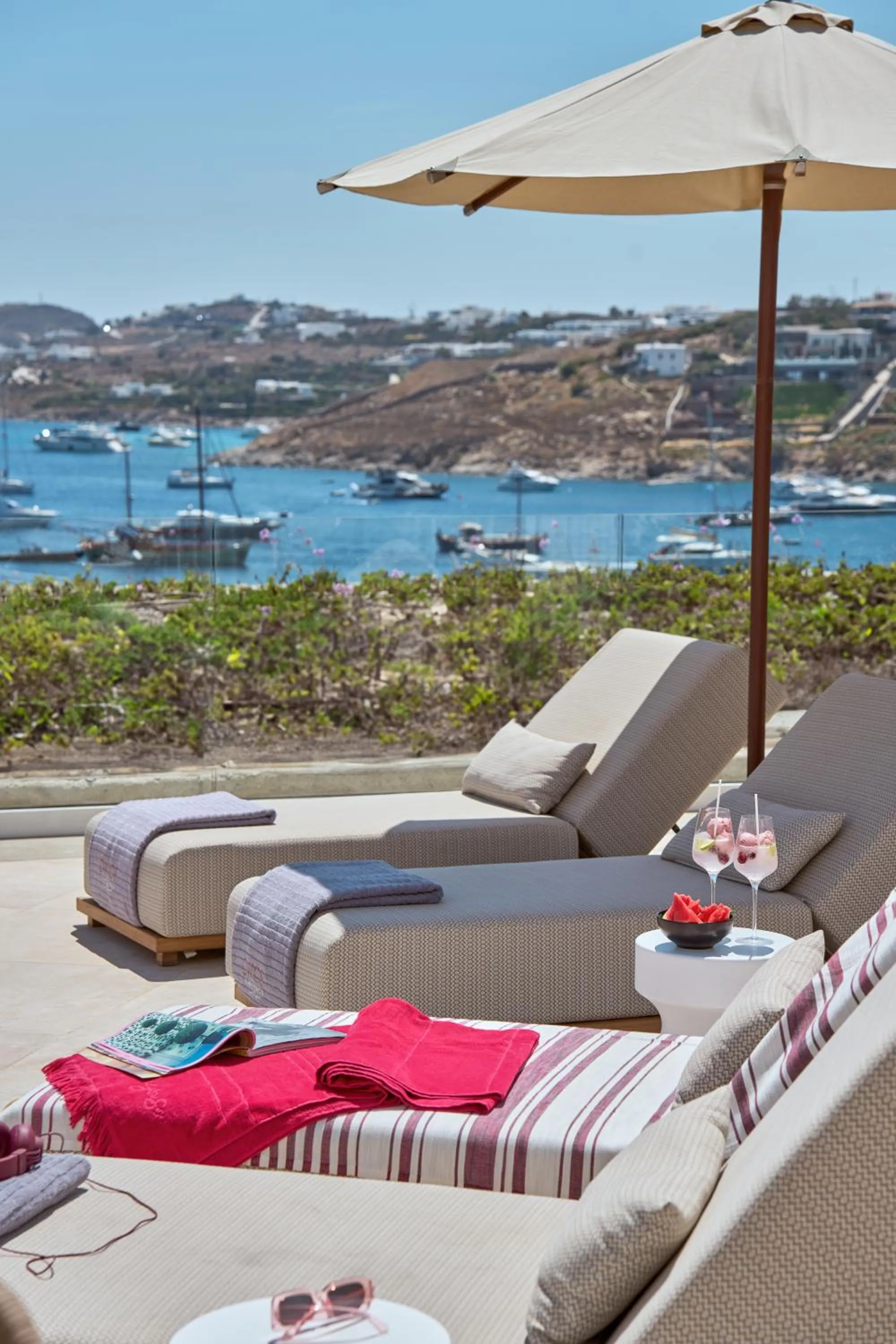 Balcony/Terrace in Once in Mykonos - Designed for Adults