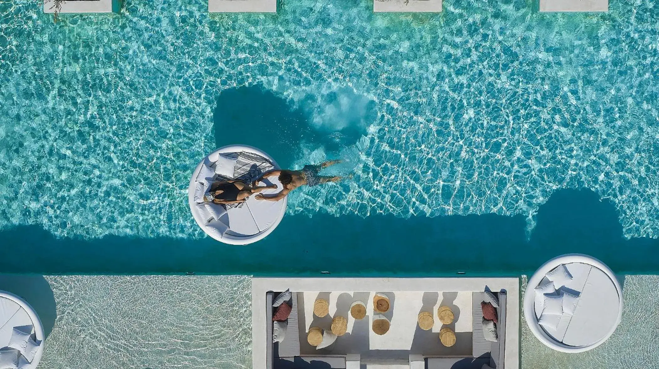 Bird's eye view in Once in Mykonos - Designed for Adults Bird's eye view in Once in Mykonos - Designed for Adults