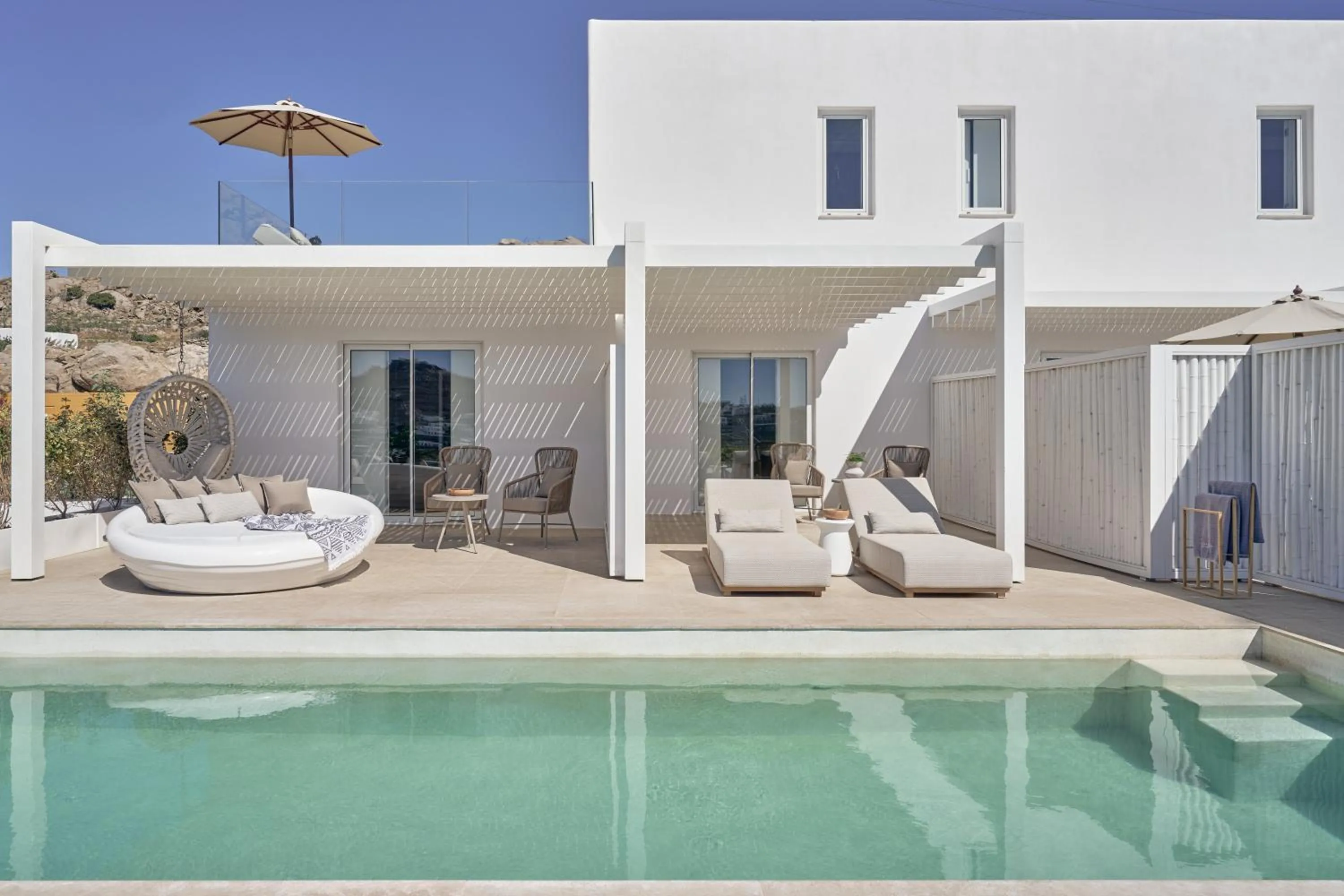 Patio in Once in Mykonos - Designed for Adults