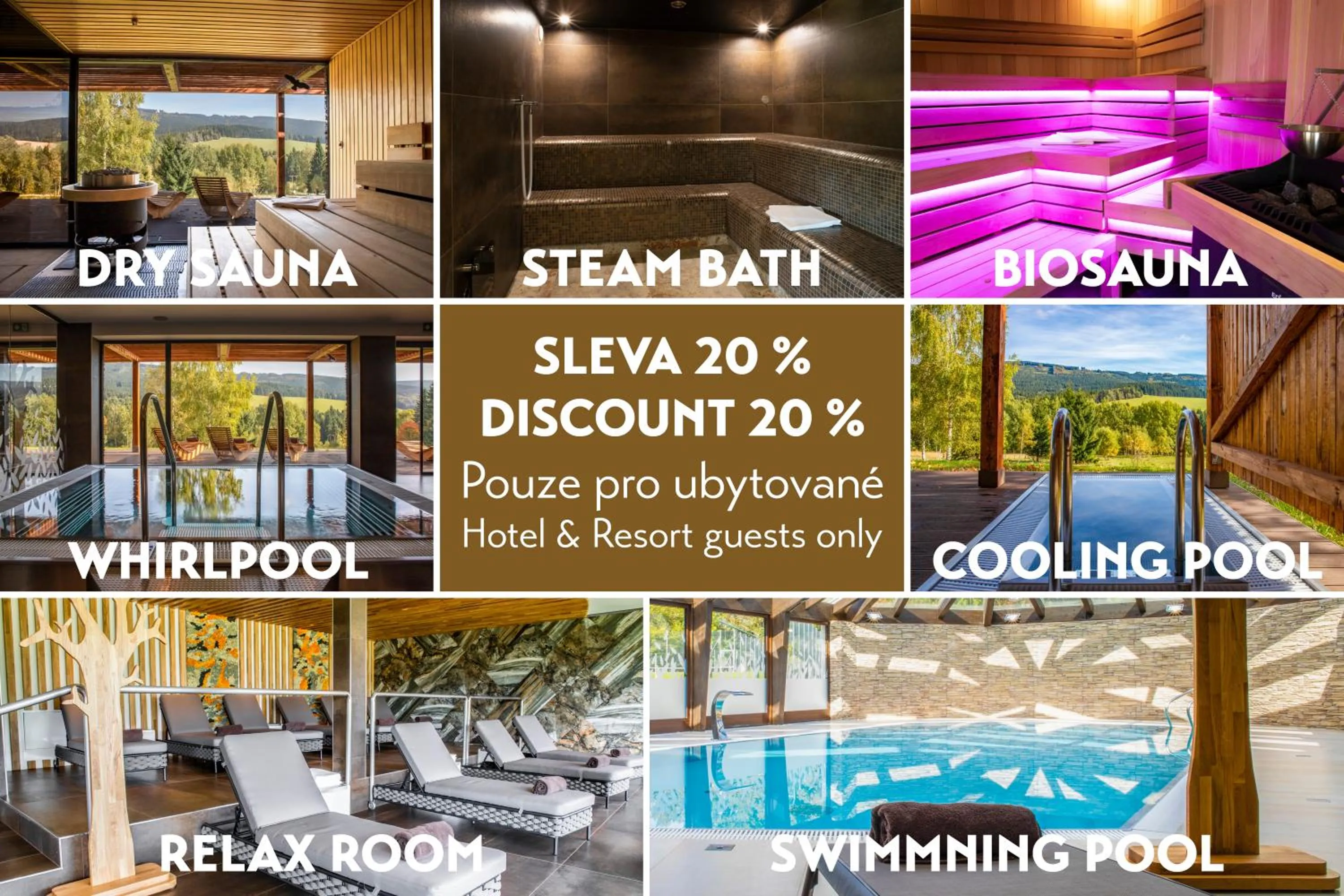 Text overlay in Amenity Hotel & Resort Orlické hory