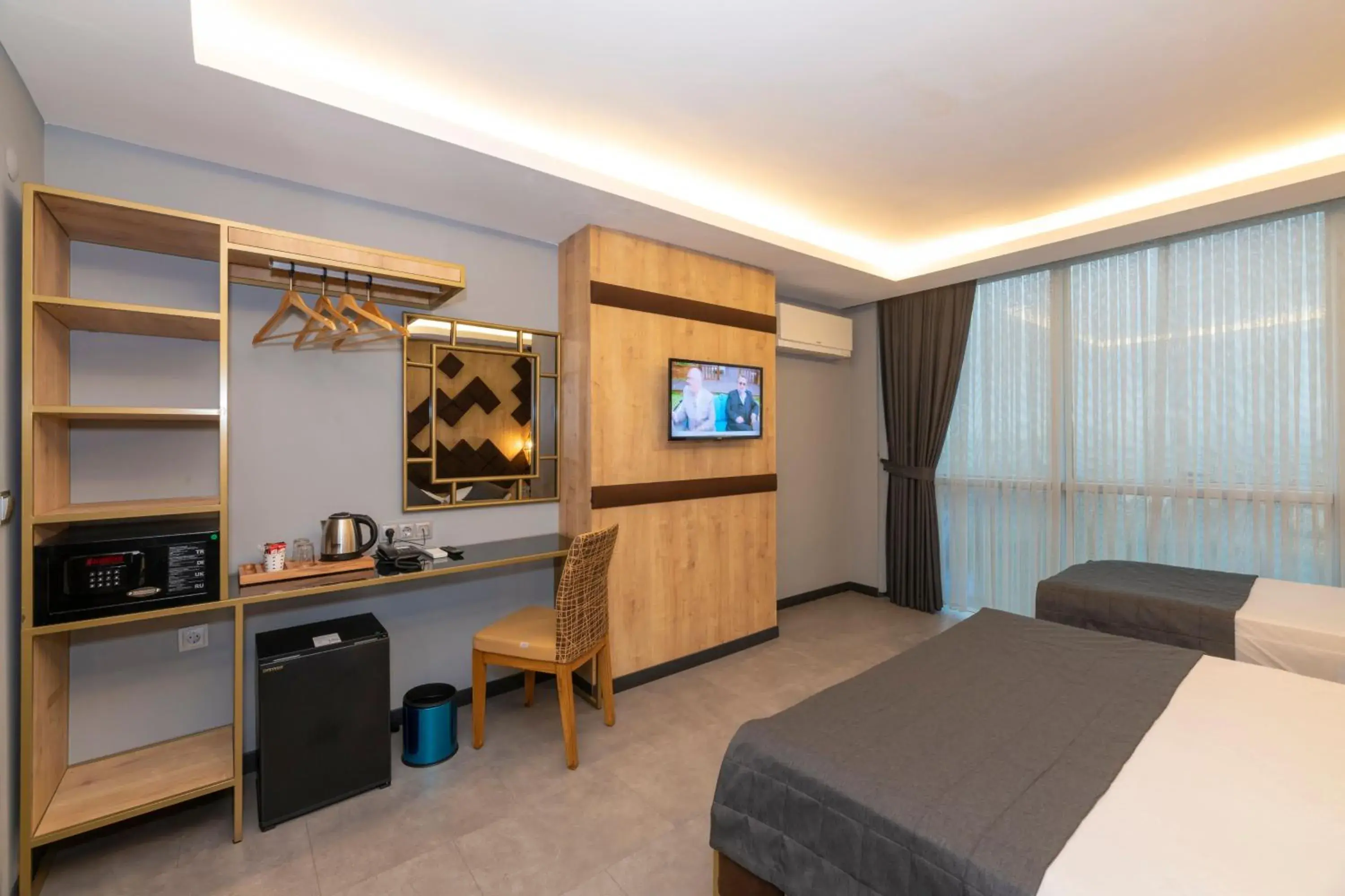 Photo of the whole room, Bed in Fly And Stay Airport Hotel Photo of the whole room, Bed in Fly And Stay Airport Hotel