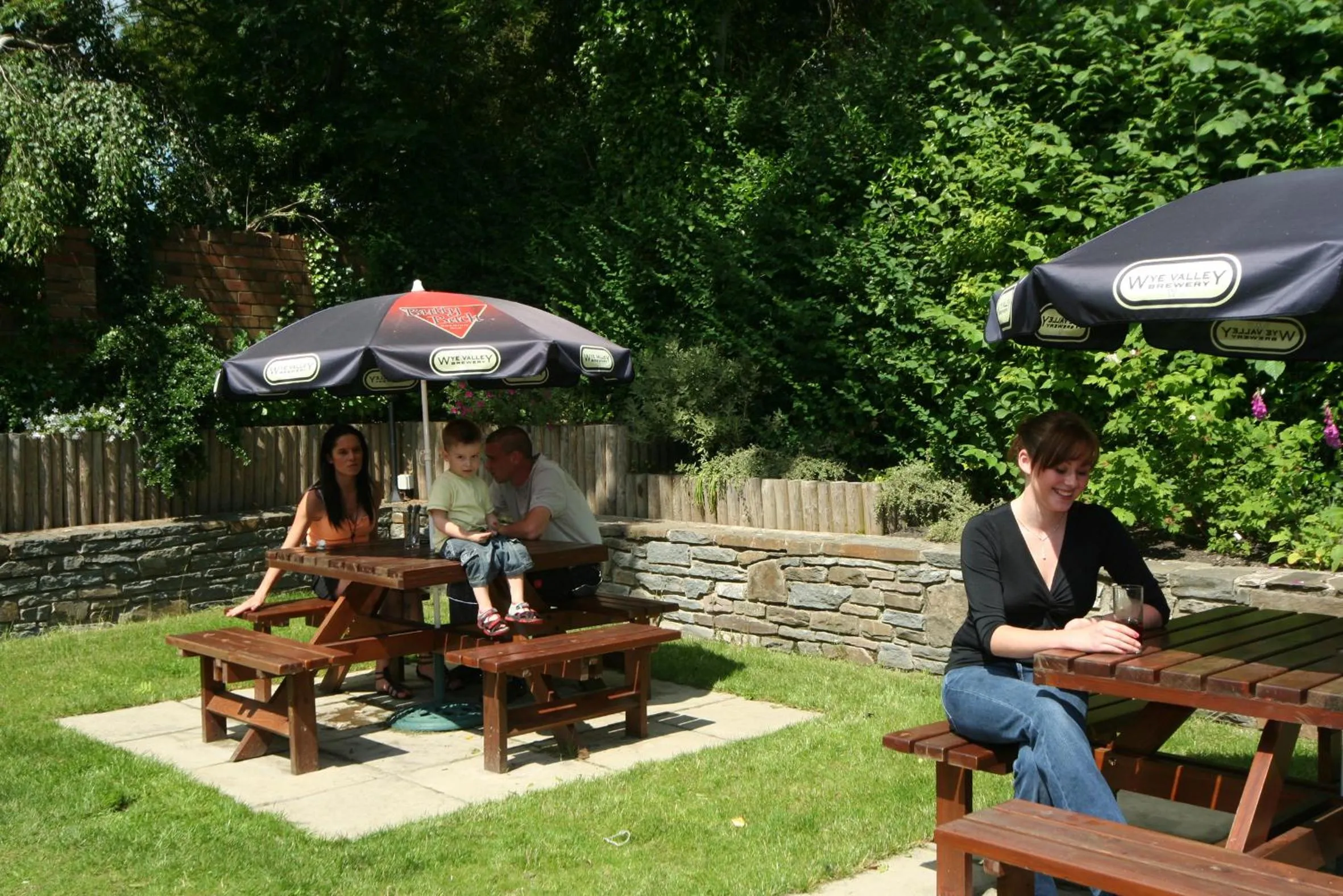 Garden in The White Horse Inn, Clun