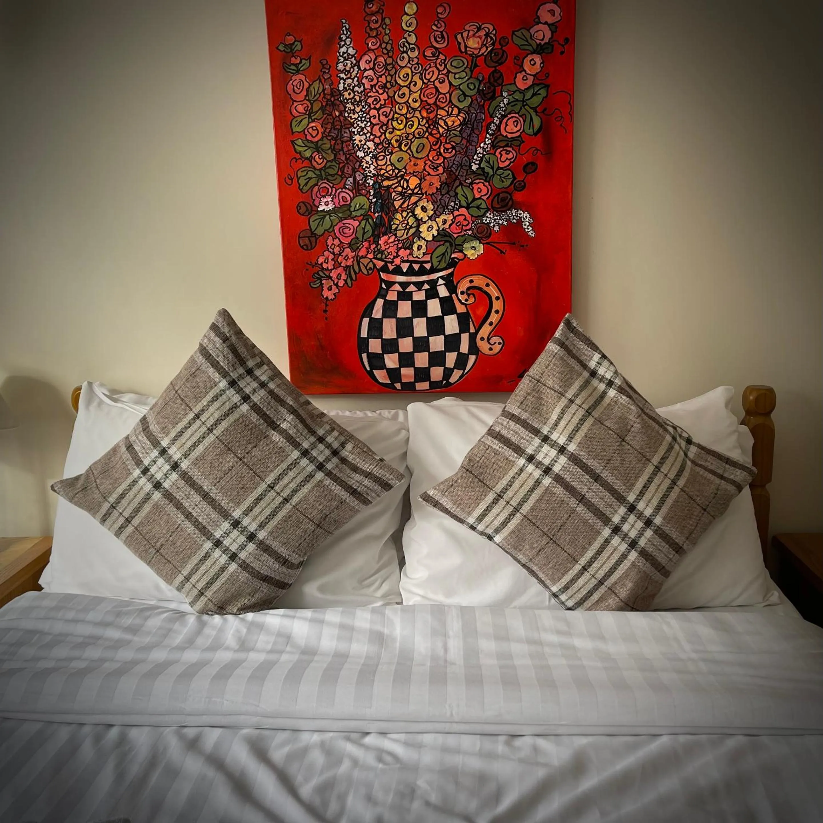 Bed in The White Horse Inn, Clun