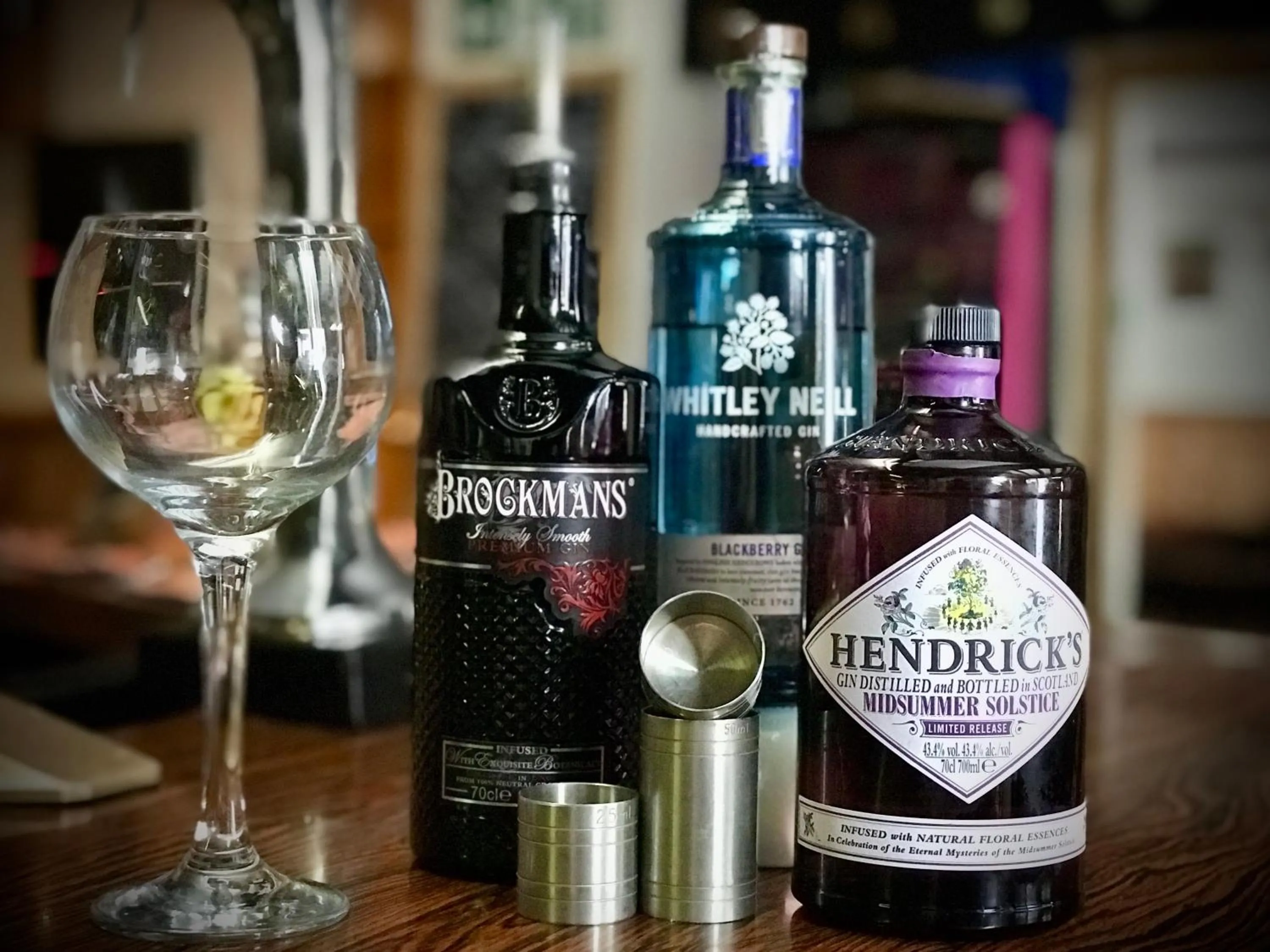 Alcoholic drinks in The White Horse Inn, Clun