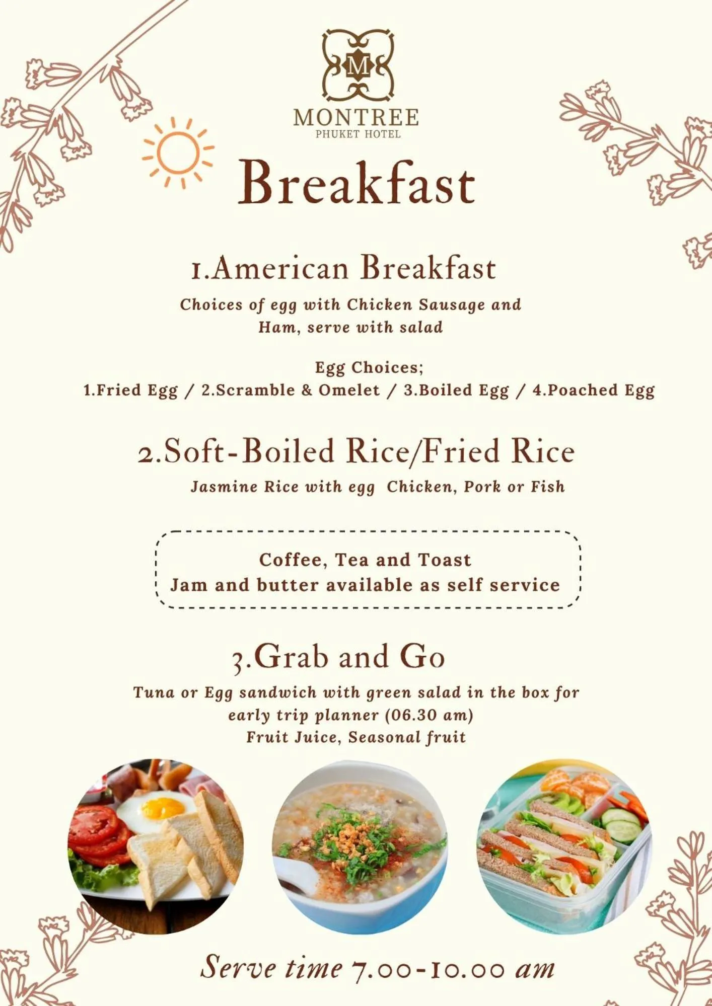 Restaurant/places to eat in Montree Phuket Hotel